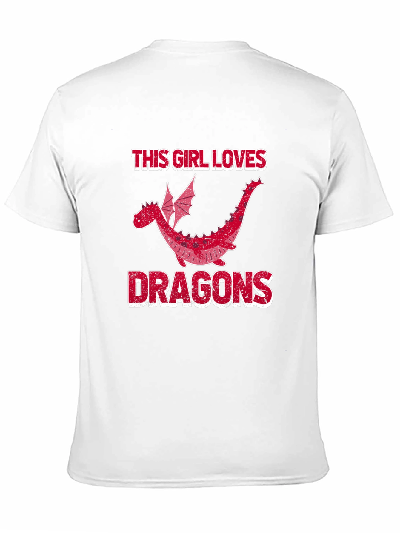 This Girl Loves Dragons T-Shirt - Black Graphic Tee