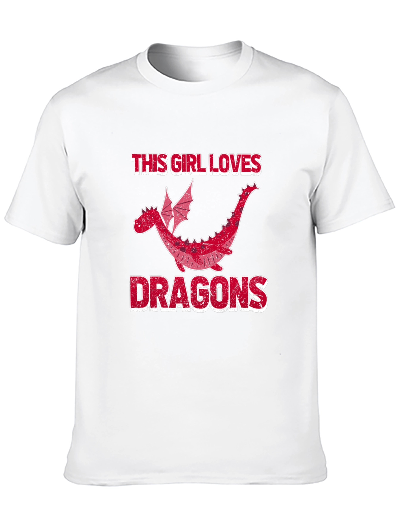 This Girl Loves Dragons T-Shirt - Black Graphic Tee