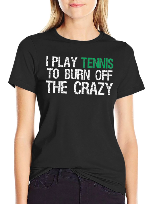 Tennis Crazy Graphic Tee - Burn Off Energy in Style!