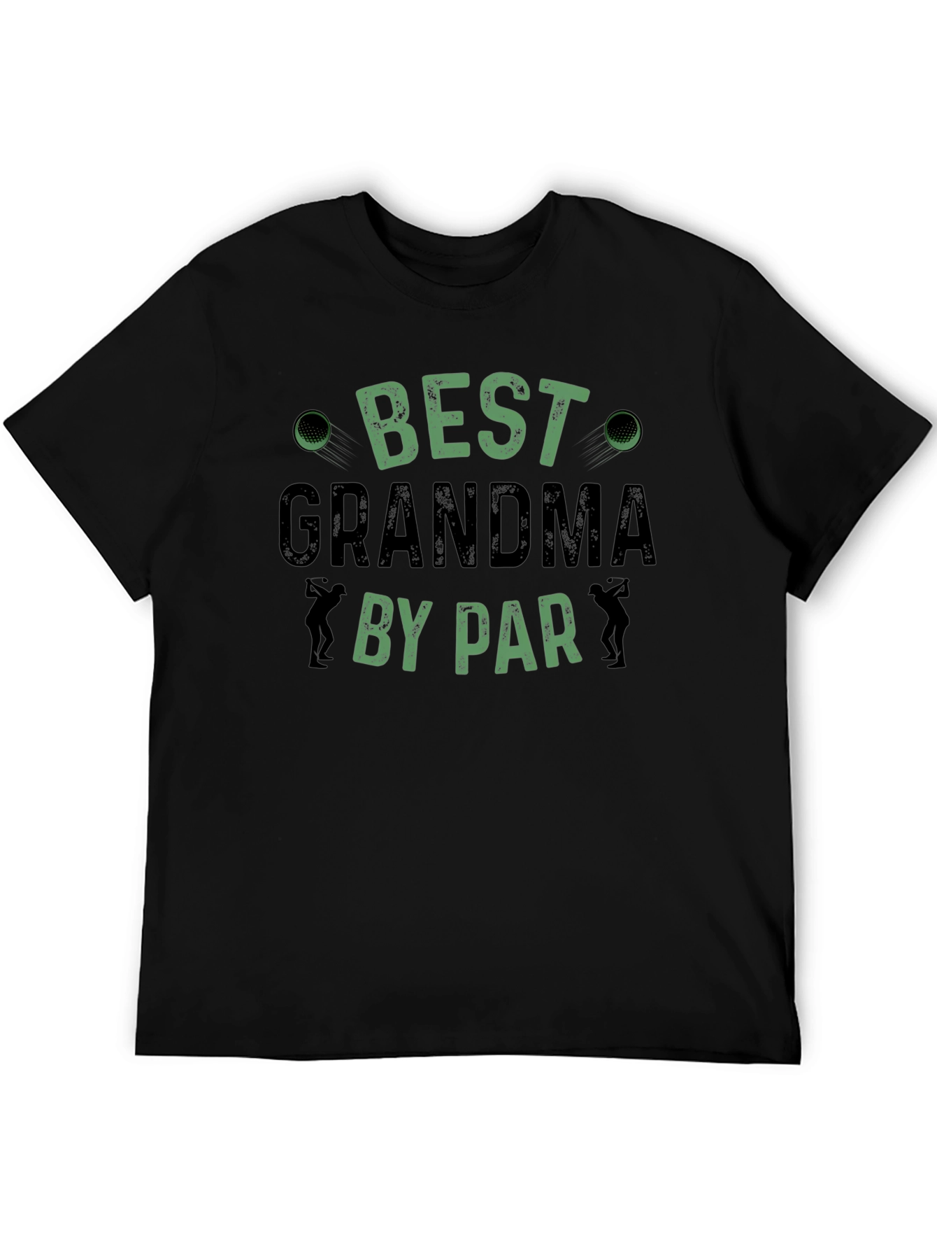 Best Grandma By Par Black T-Shirt