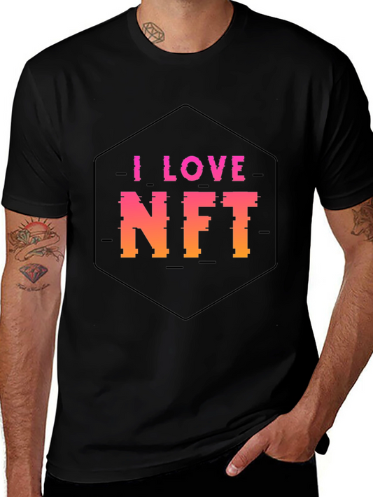 I Love NFT Black T-Shirt