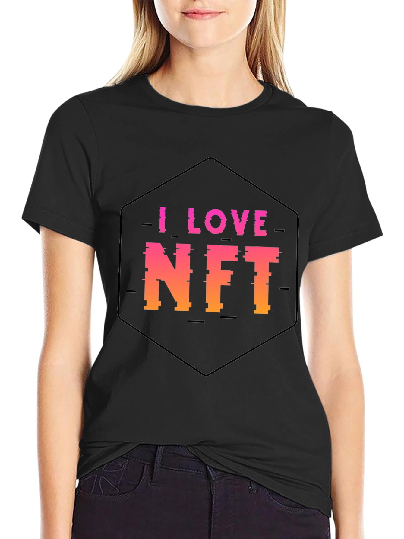 I Love NFT Black T-Shirt