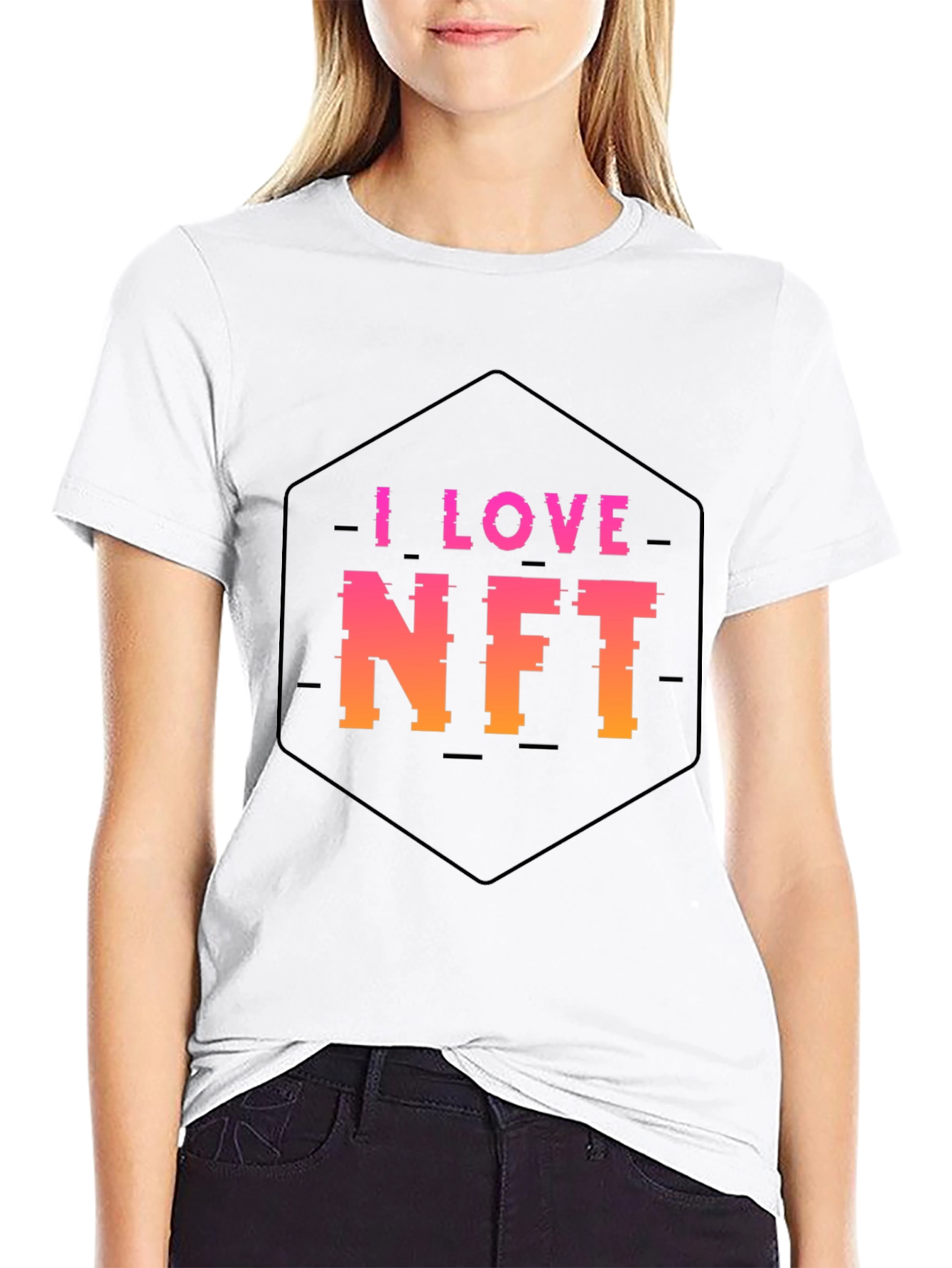 I Love NFT Black T-Shirt