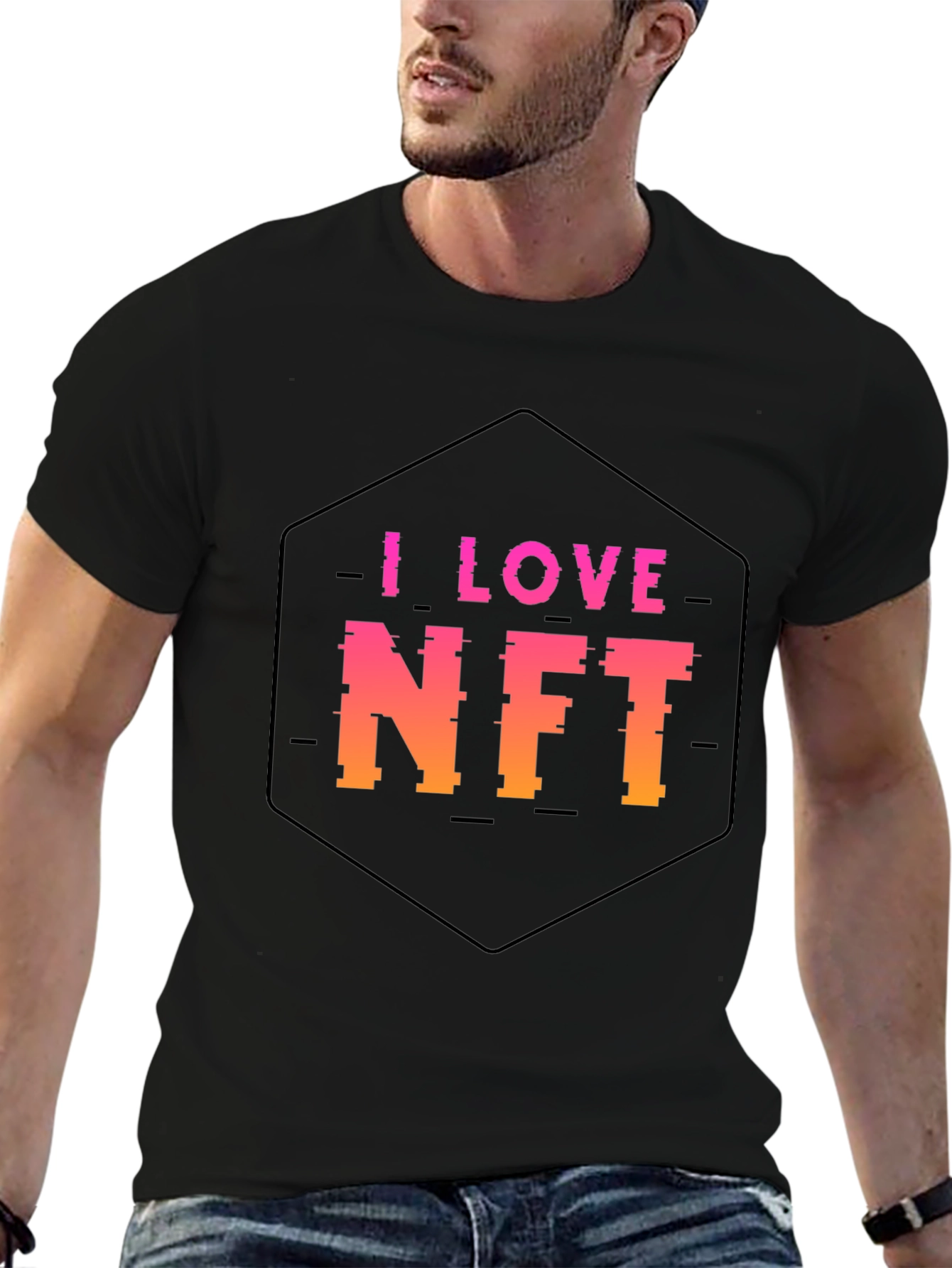 I Love NFT Black T-Shirt