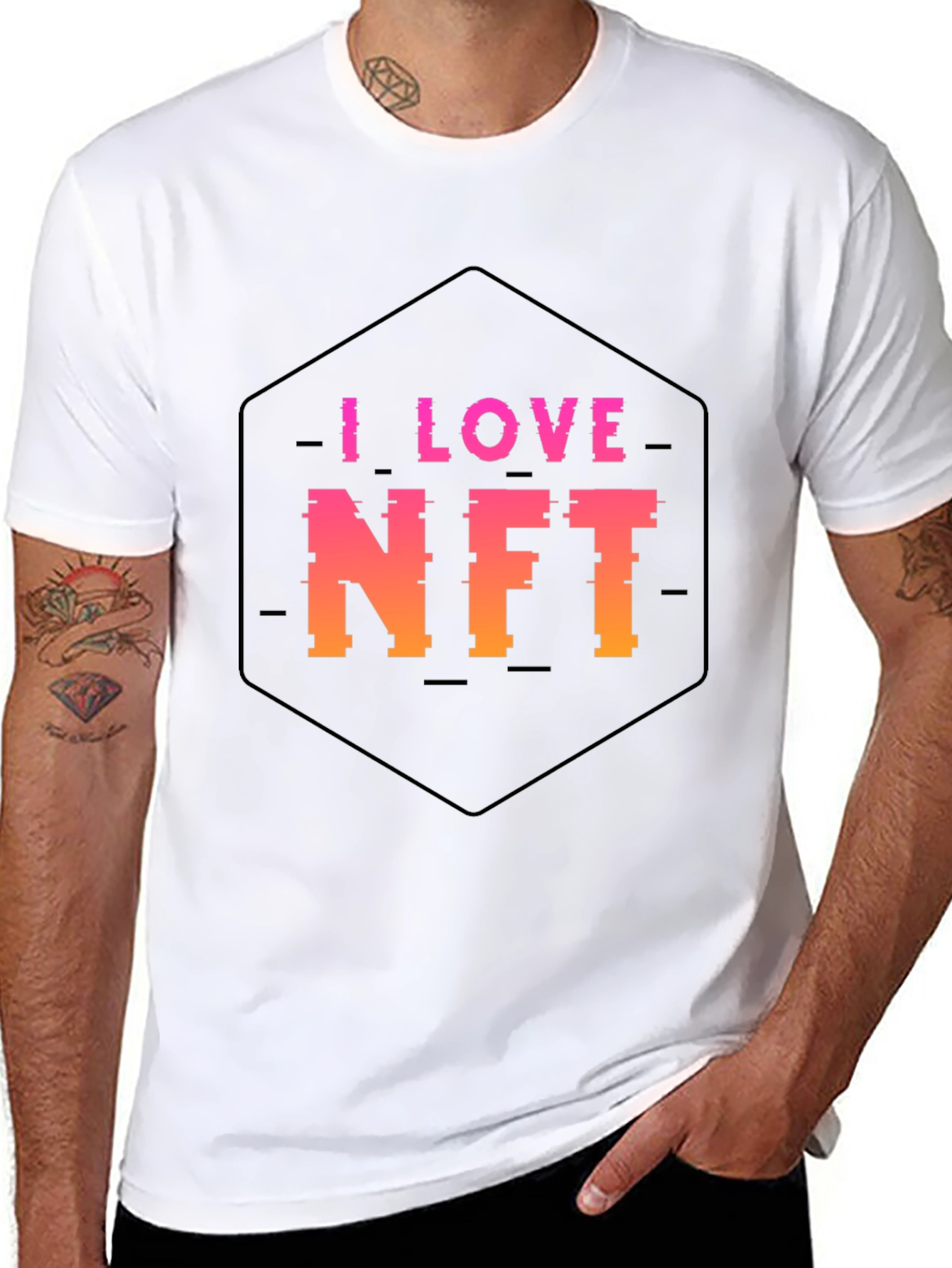 I Love NFT Black T-Shirt