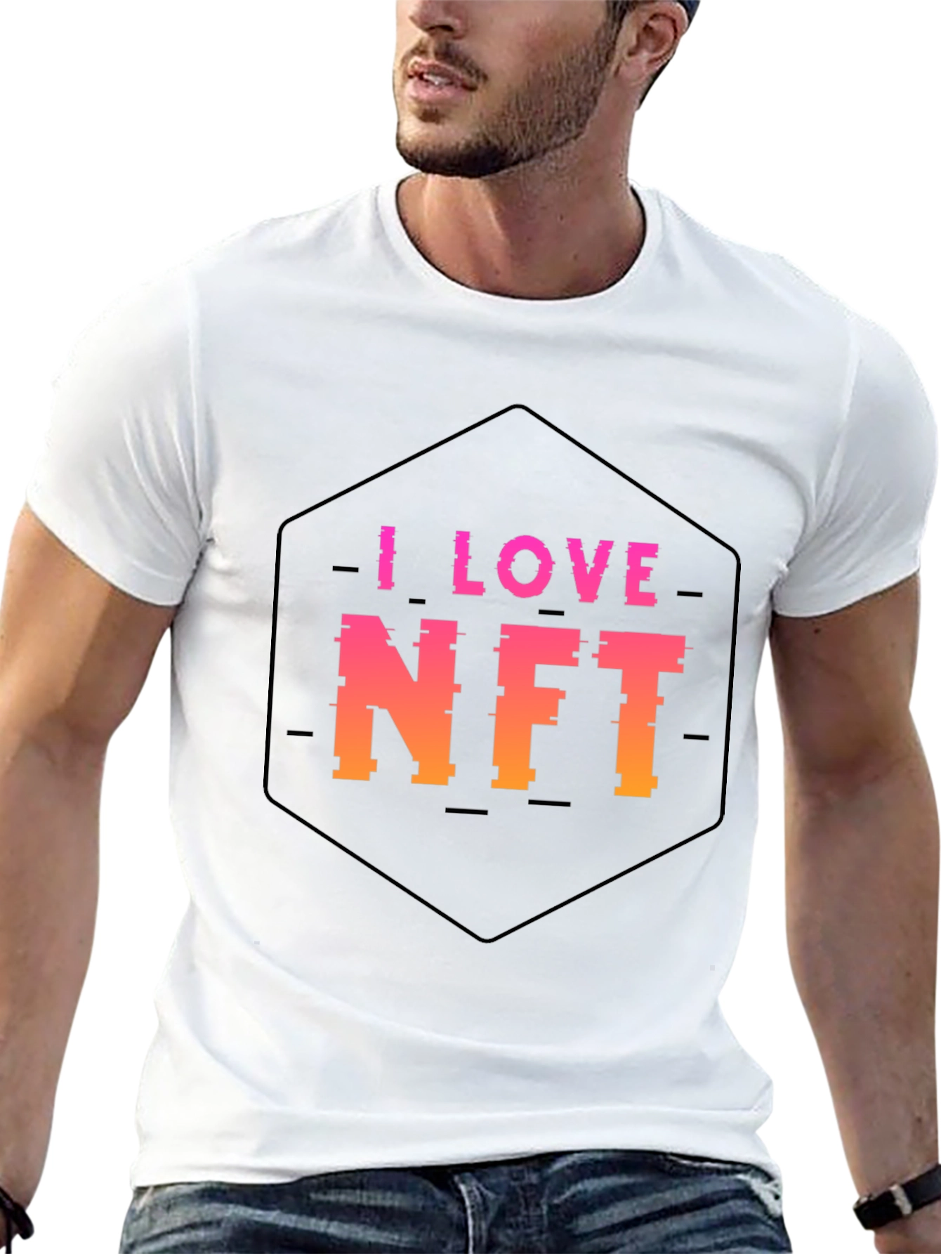 I Love NFT Black T-Shirt
