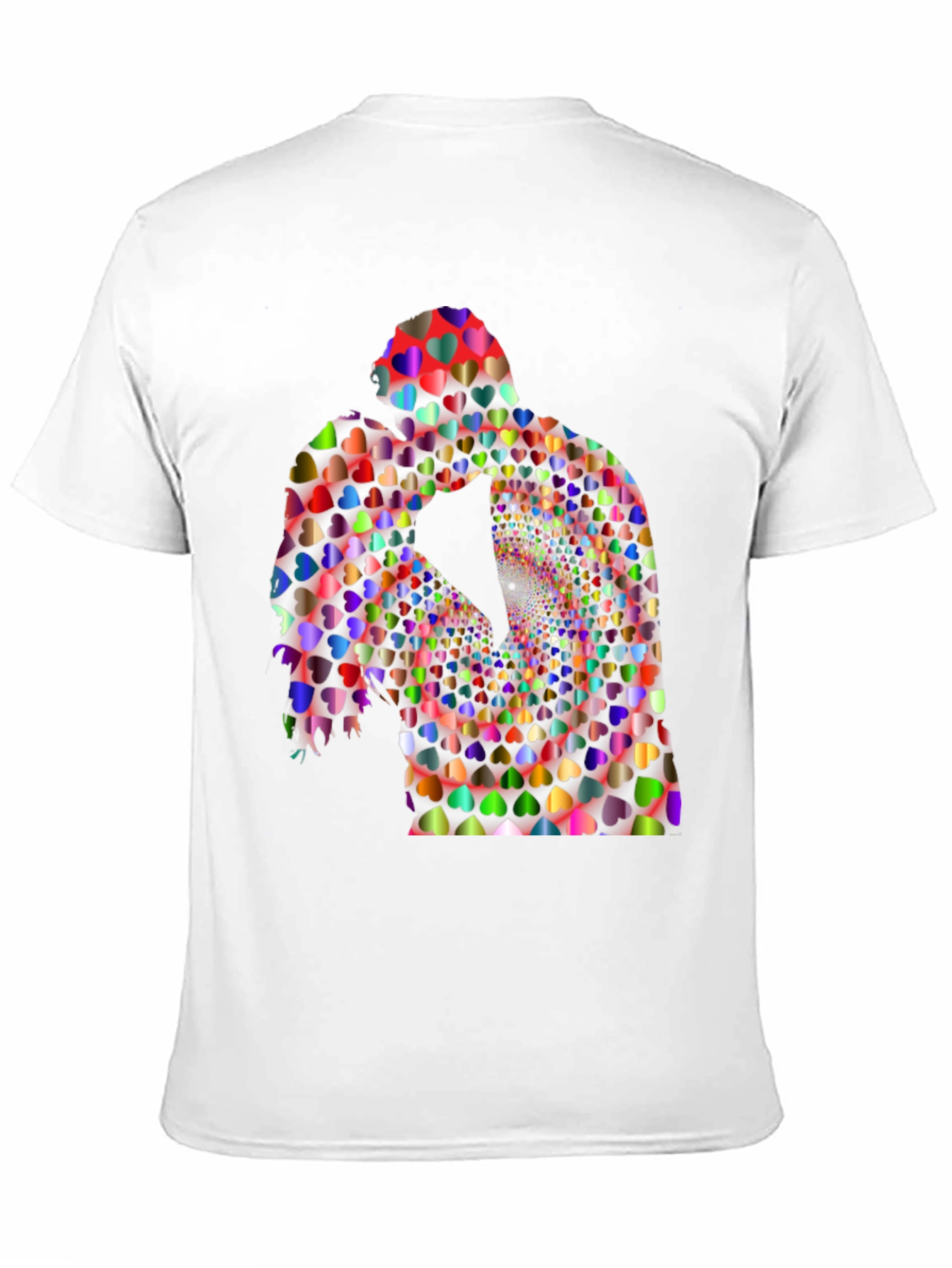 Heart Couple Graphic Tee - Modern Love Shirt
