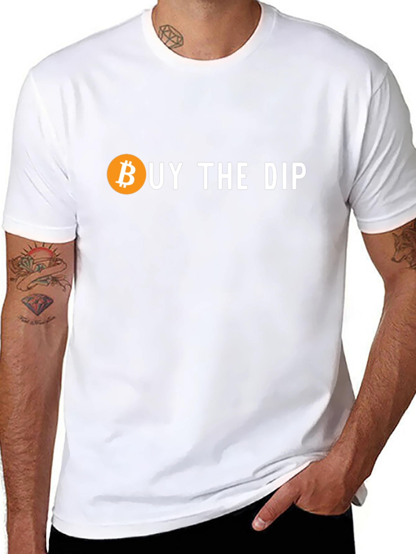 Buy The Dip Bitcoin Crypto Black T-Shirt