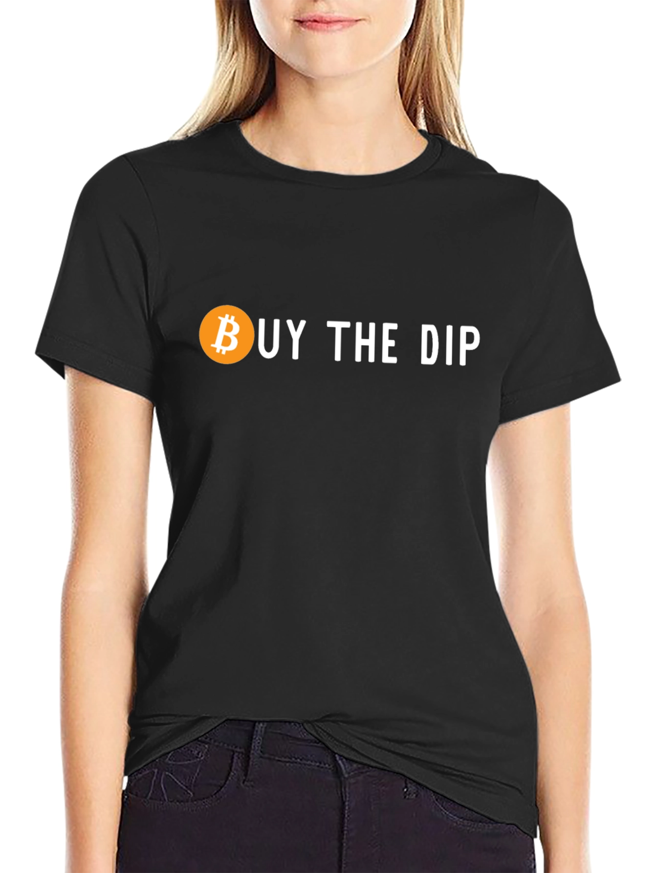 Buy The Dip Bitcoin Crypto Black T-Shirt