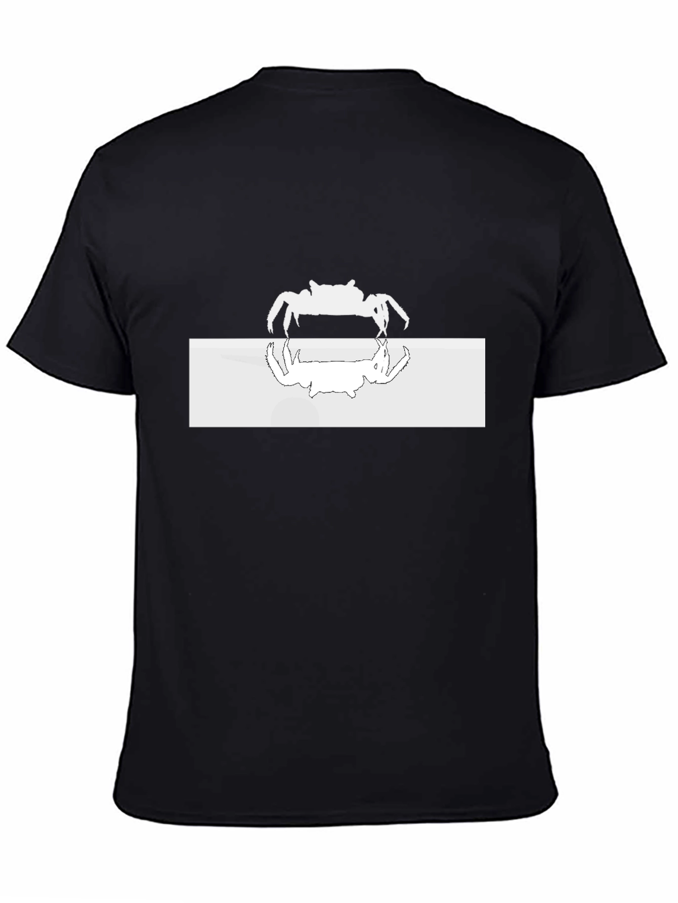 Crab Reflection Graphic Tee - Black Casual Shirt