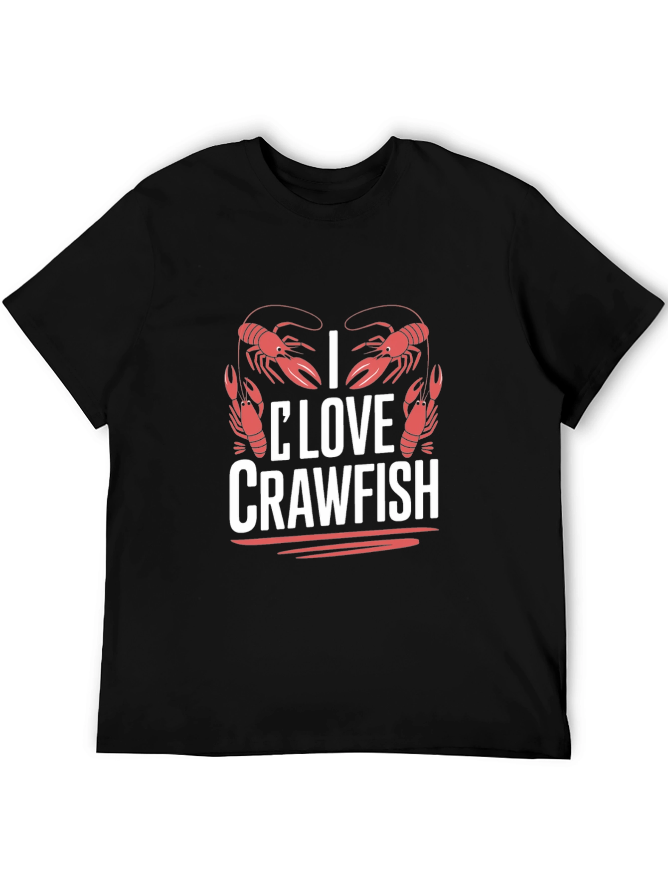 I Love Crawfish Graphic T-Shirt