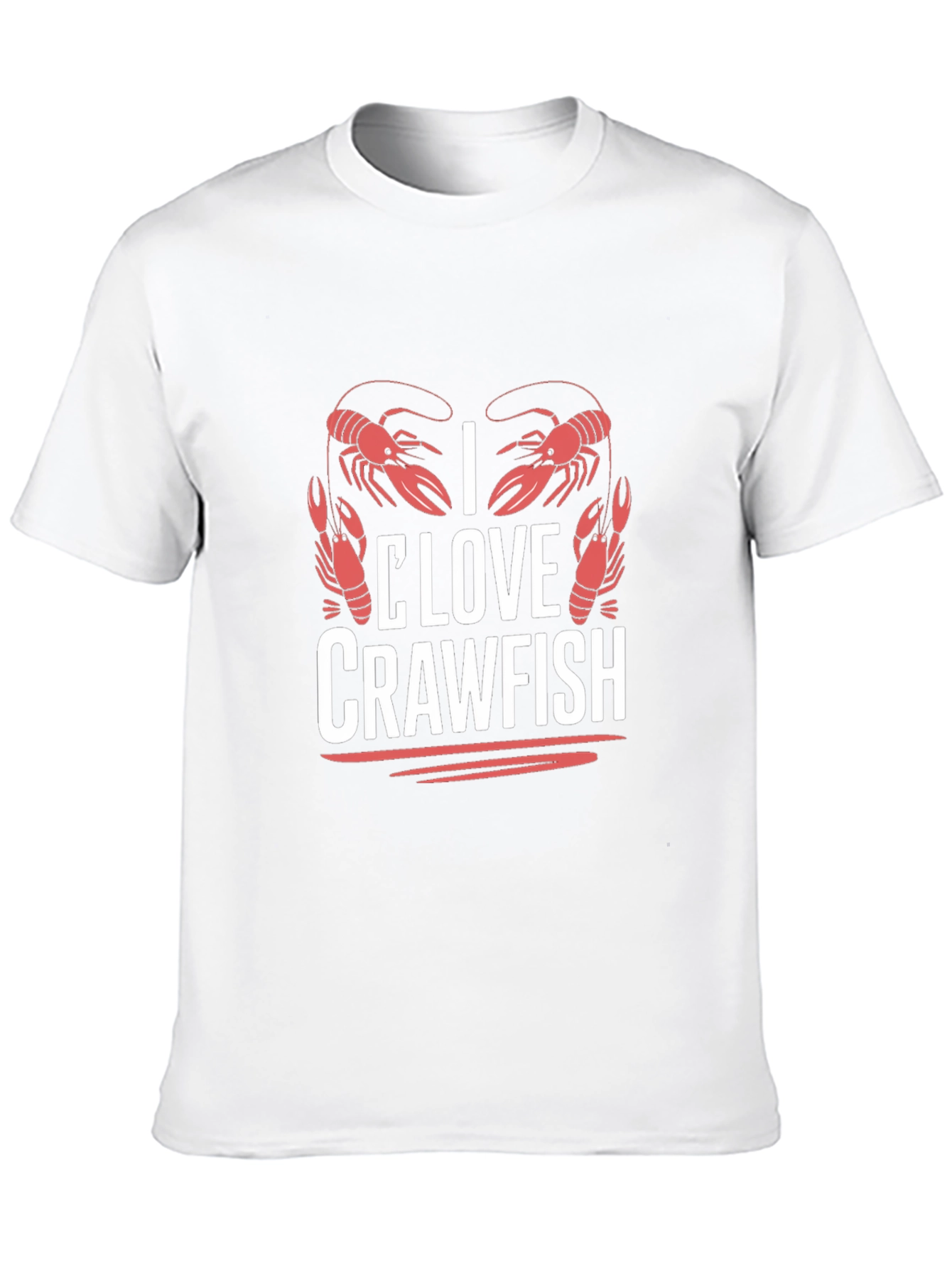 I Love Crawfish Graphic T-Shirt