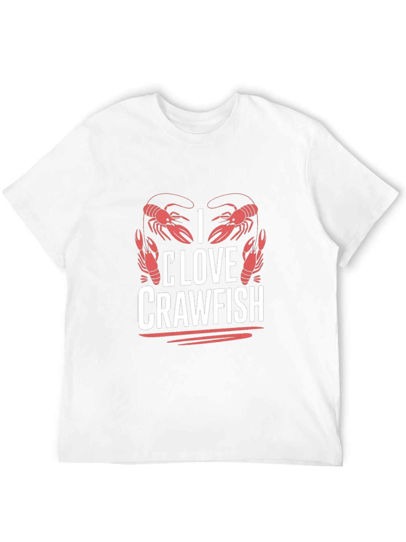 I Love Crawfish Graphic T-Shirt