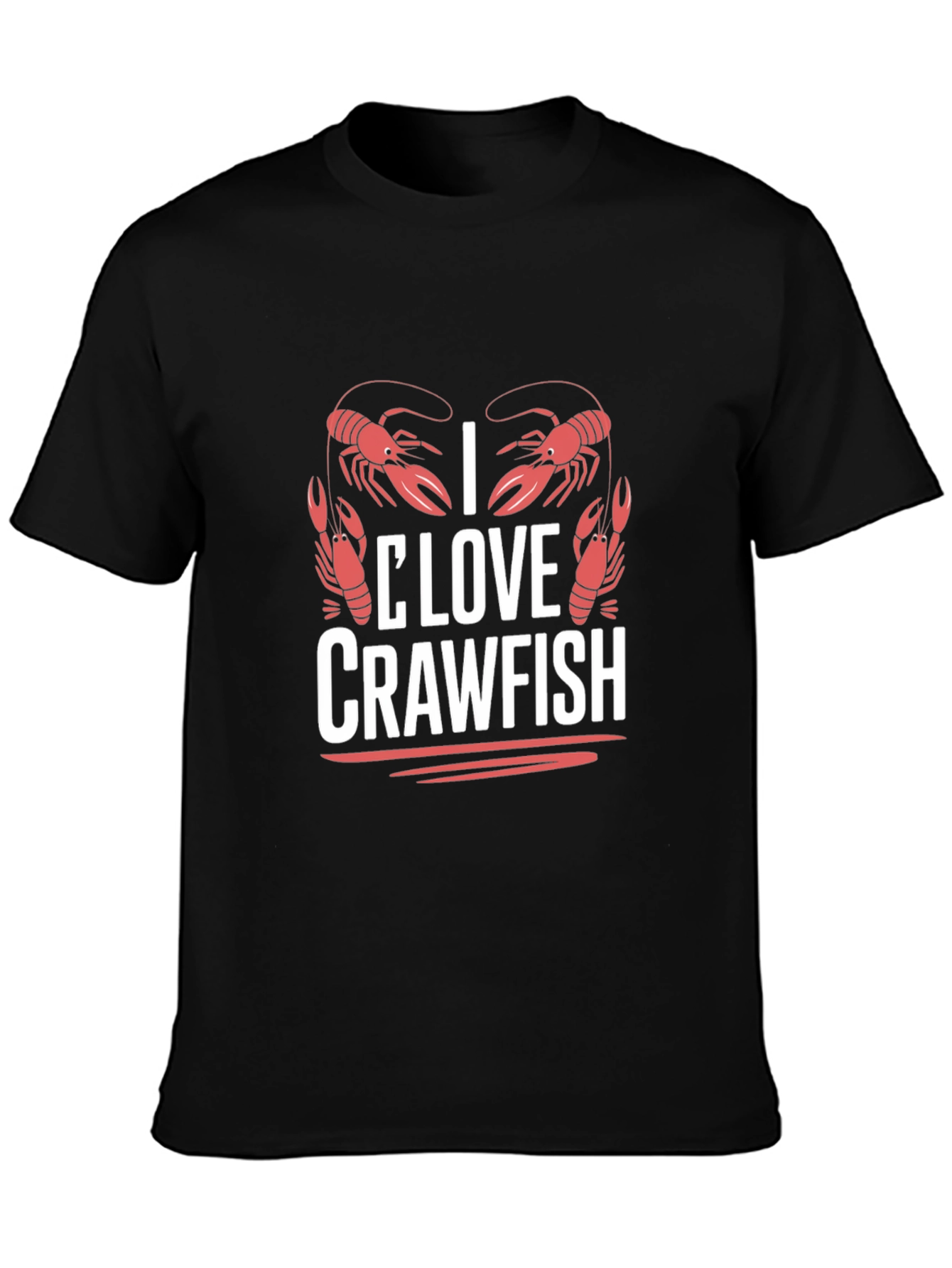 I Love Crawfish Graphic T-Shirt