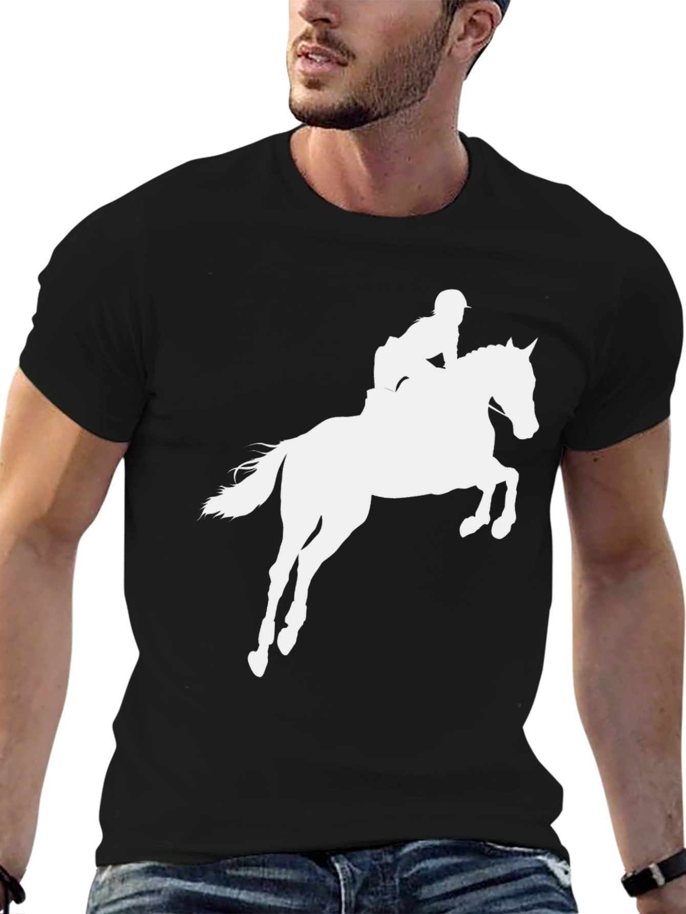 Equestrian Horse Riding Silhouette Tee