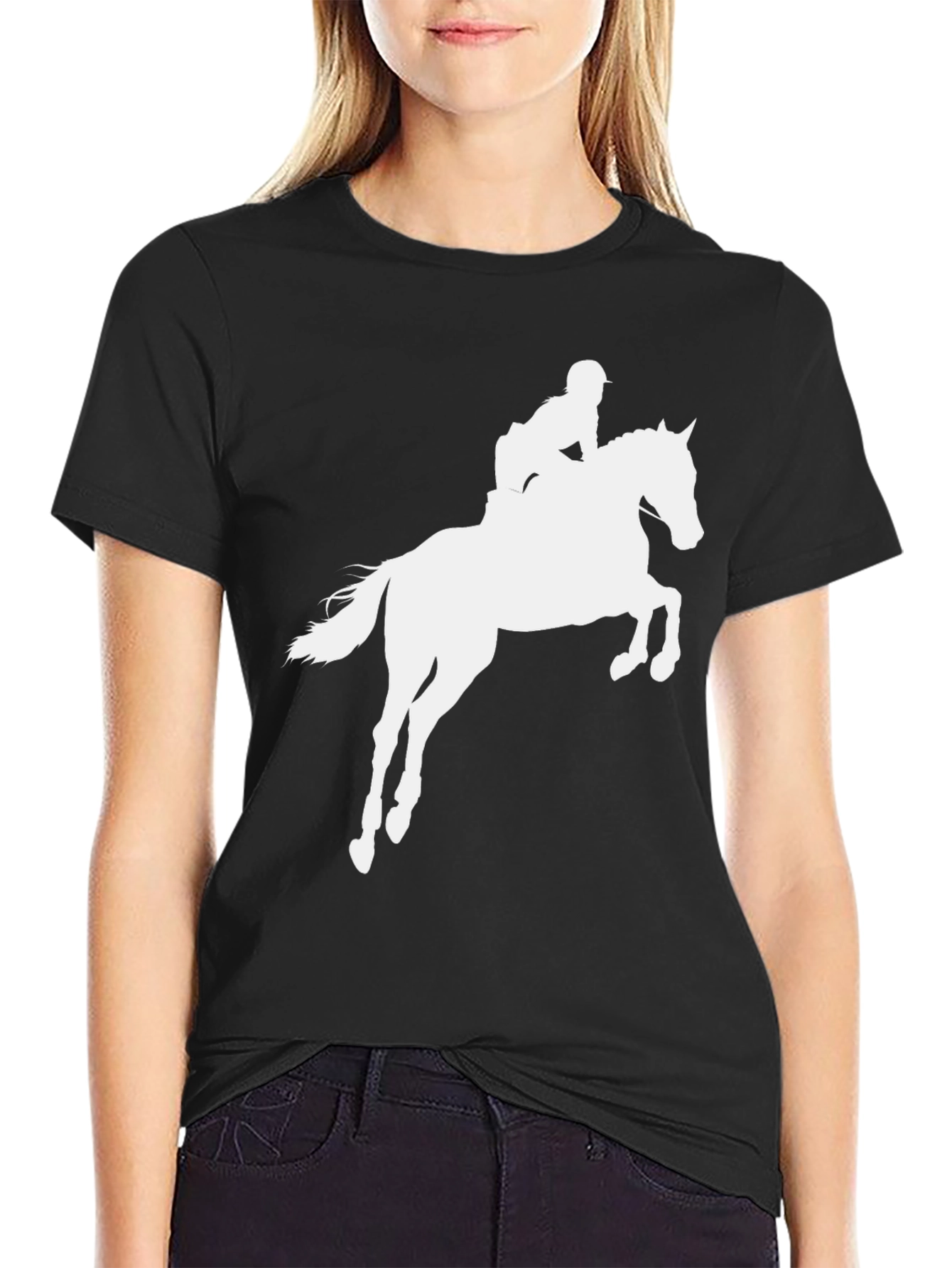 Equestrian Horse Riding Silhouette Tee