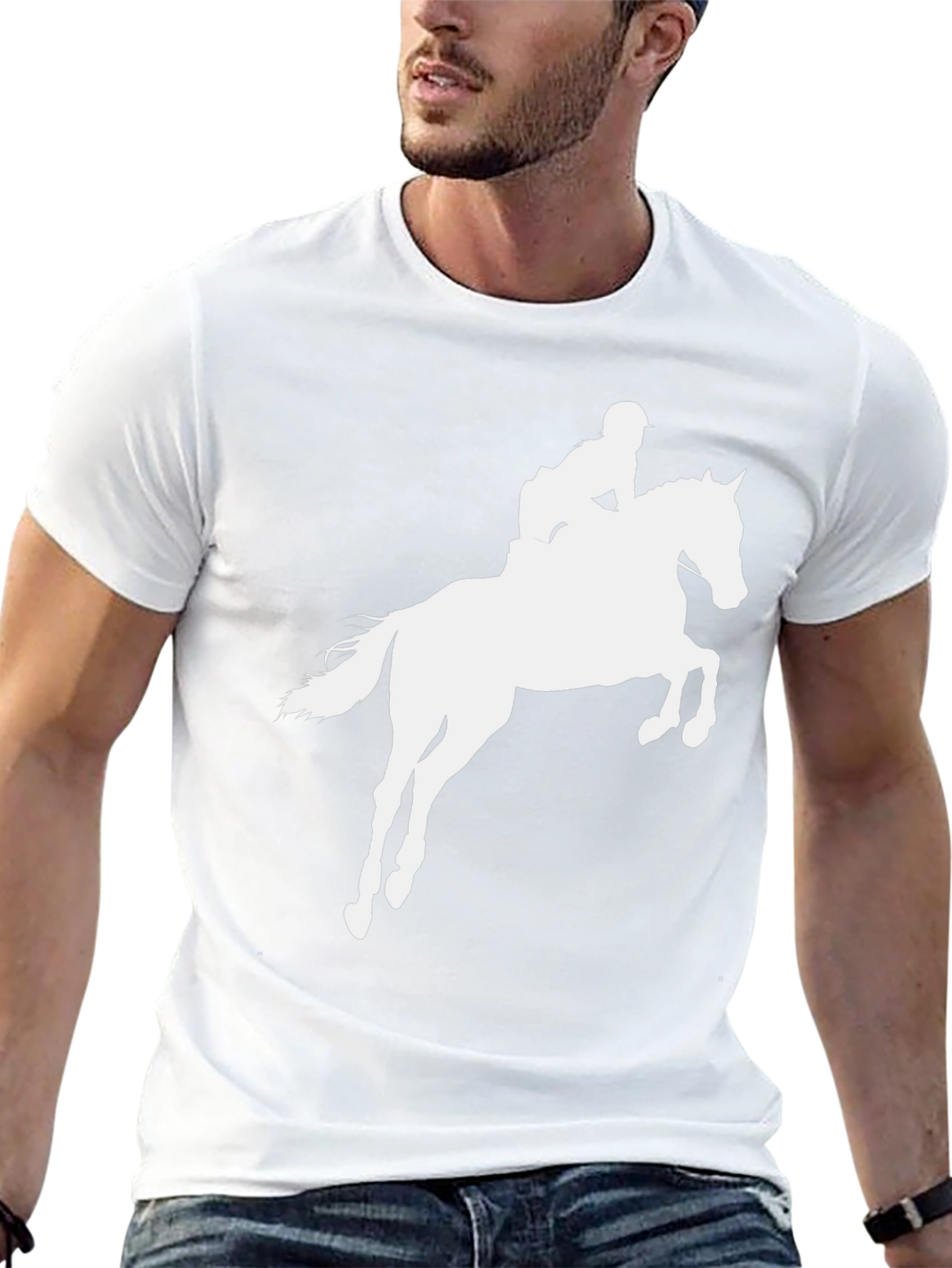 Equestrian Horse Riding Silhouette Tee