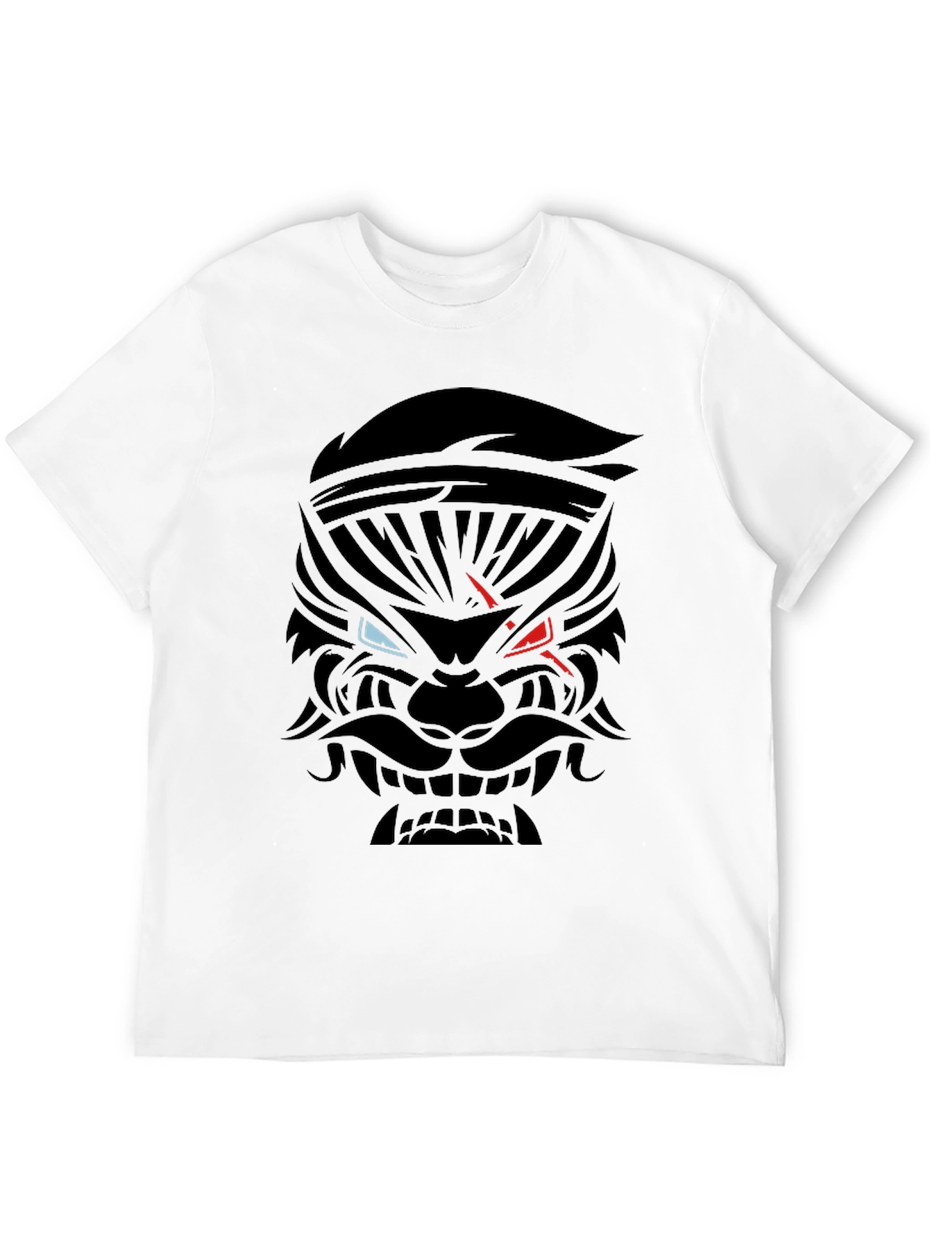 Mens Black Graphic Tee - Warrior Design