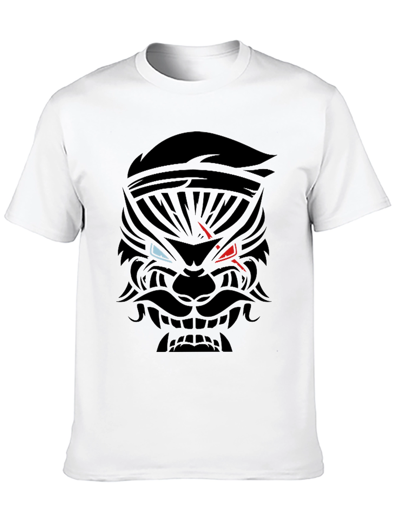 Mens Black Graphic Tee - Warrior Design