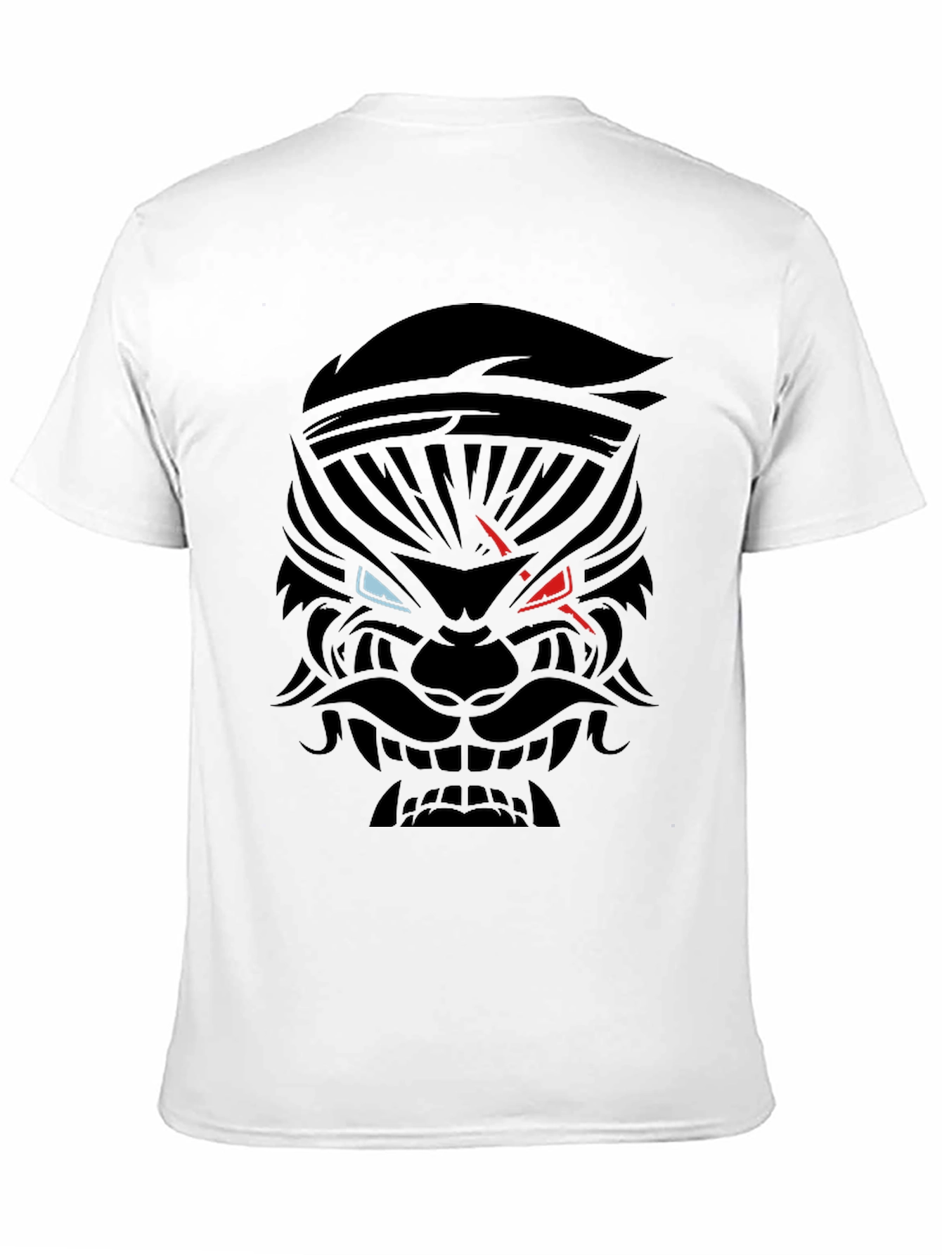 Mens Black Graphic Tee - Warrior Design