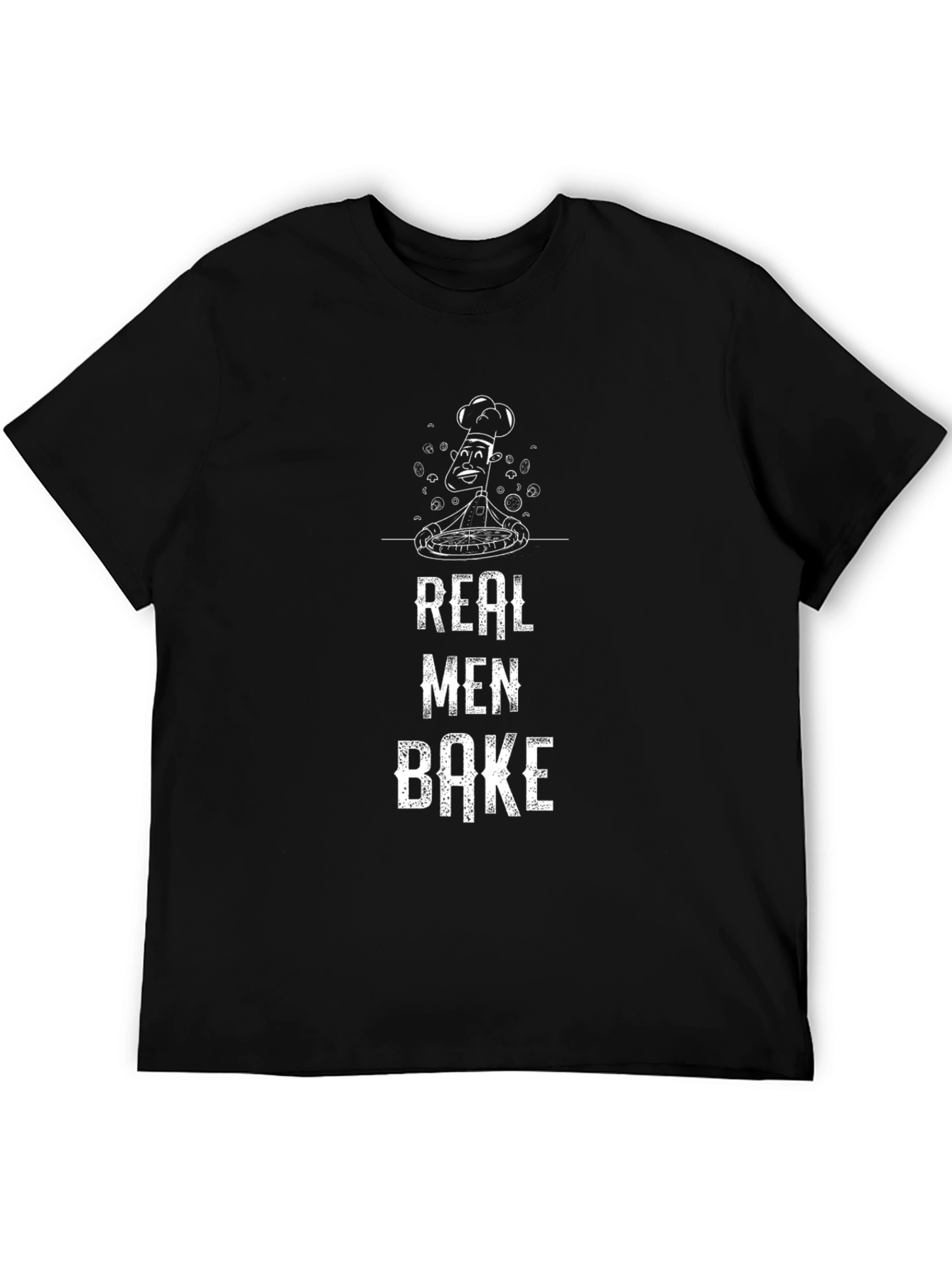 Real Men Bake T-Shirt | Chef Humor Tee