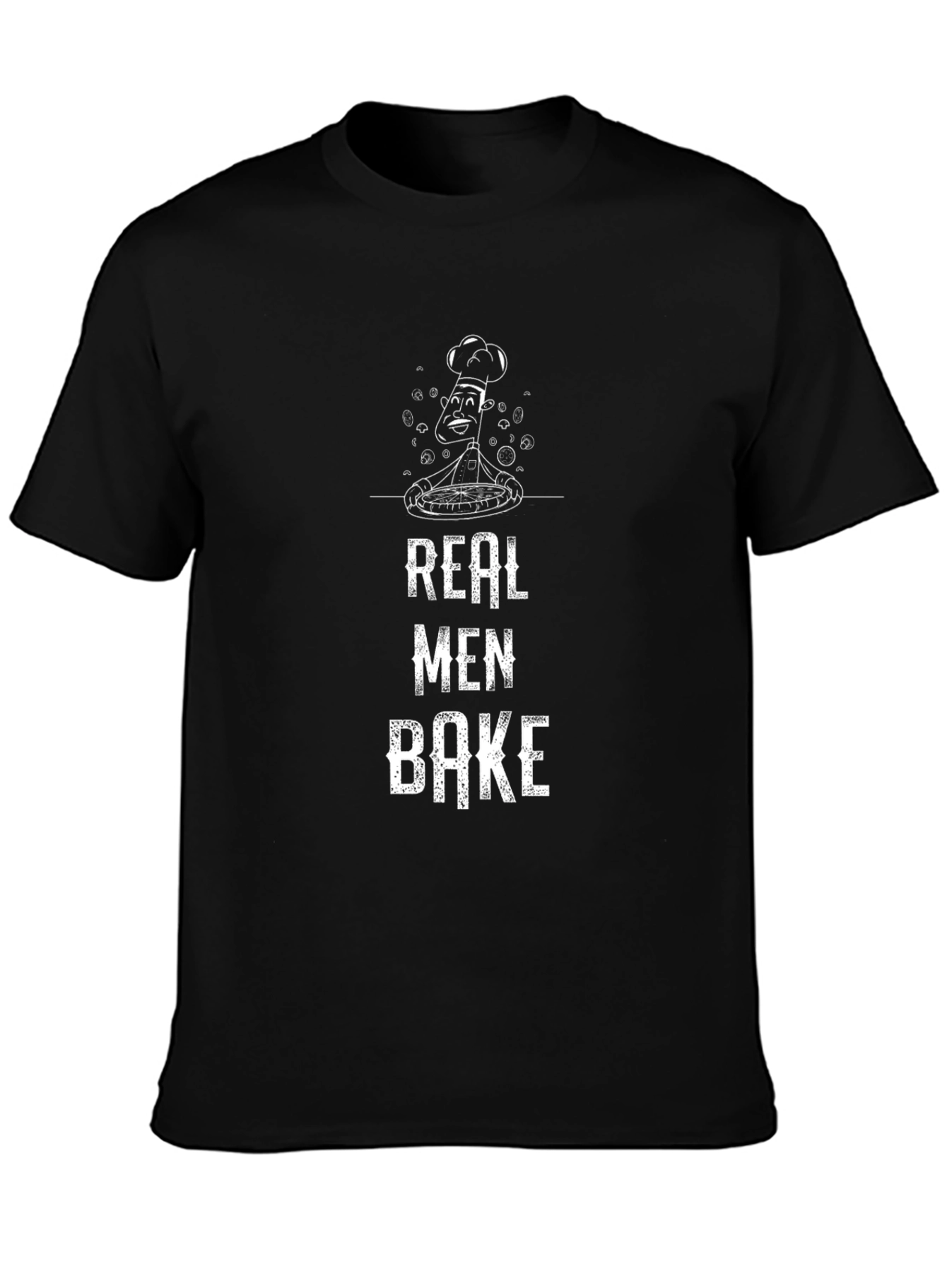 Real Men Bake T-Shirt | Chef Humor Tee