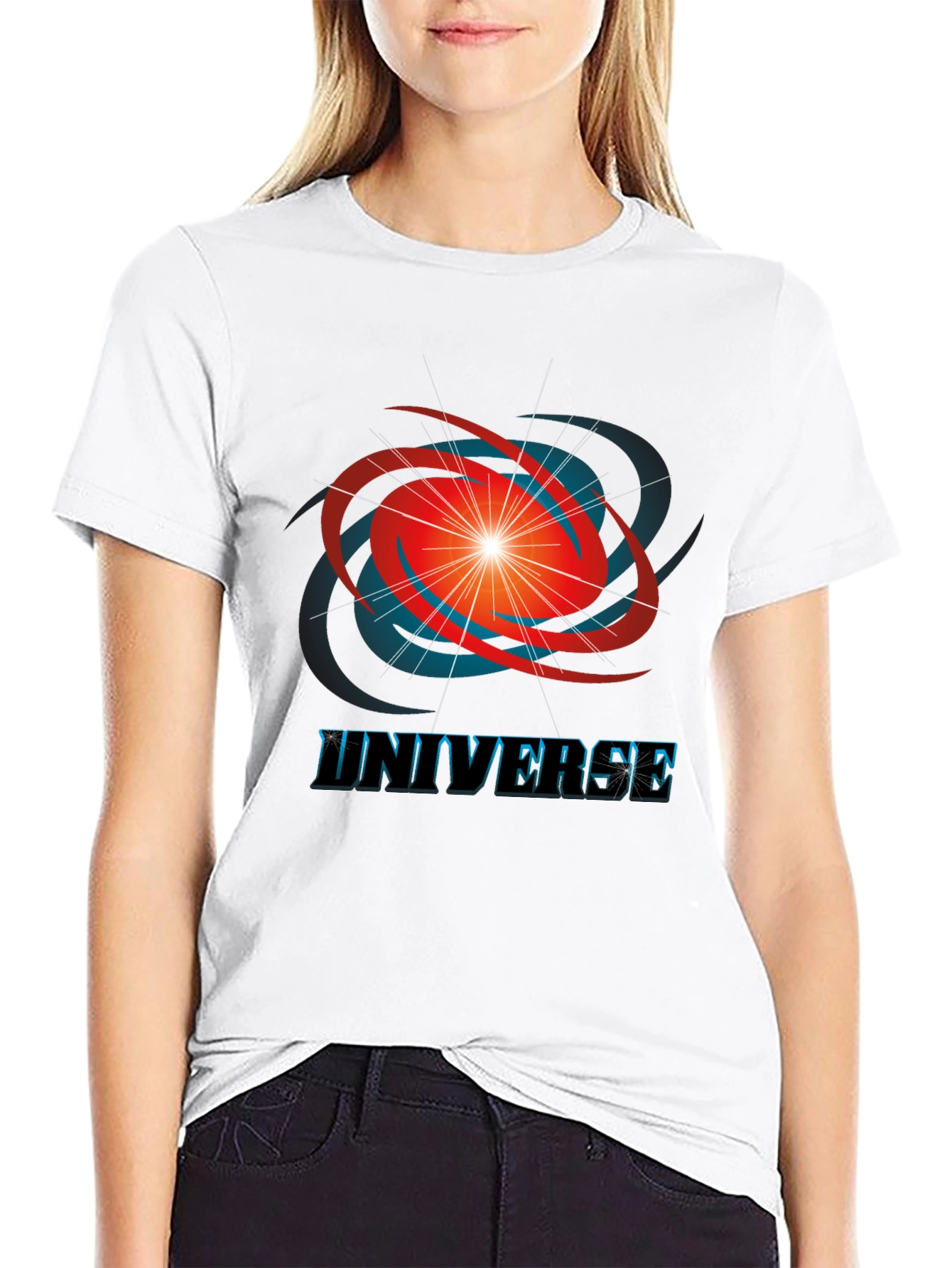 Universe Graphic T-Shirt - Mens Black Tee