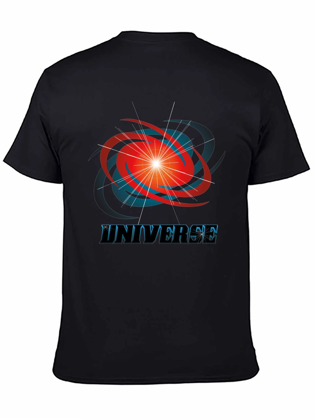 Universe Graphic T-Shirt - Mens Black Tee