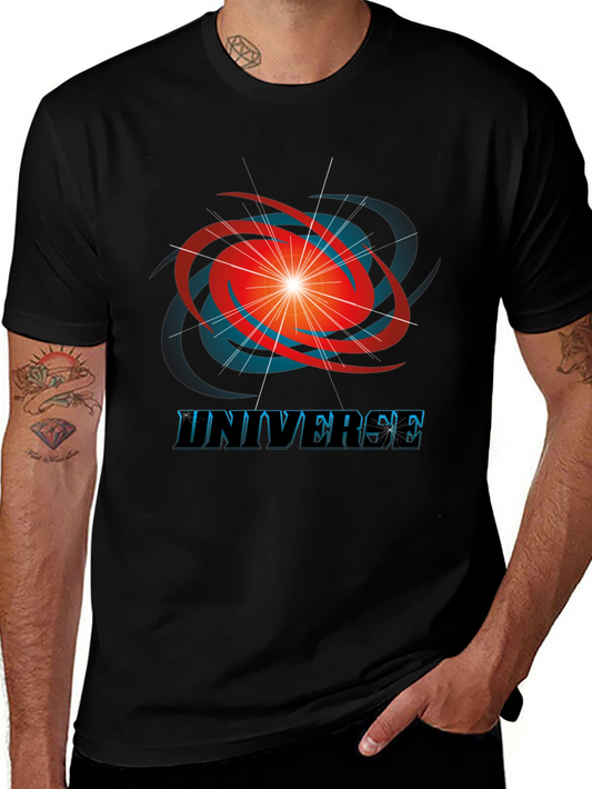 Universe Graphic T-Shirt - Mens Black Tee