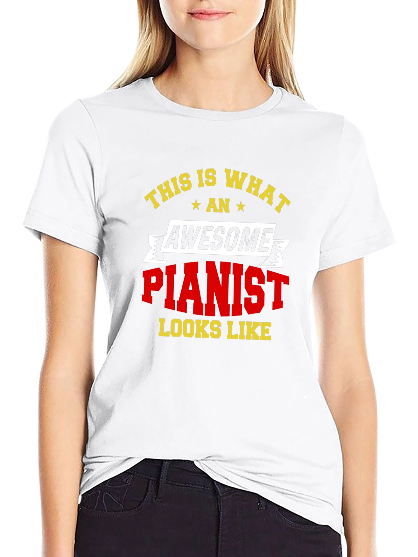 Awesome Pianist T-Shirt - Musician Tee