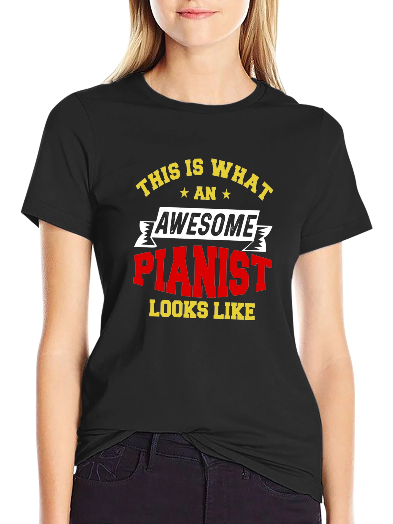 Awesome Pianist T-Shirt - Musician Tee