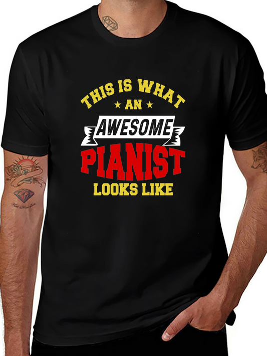 Awesome Pianist T-Shirt - Musician Tee