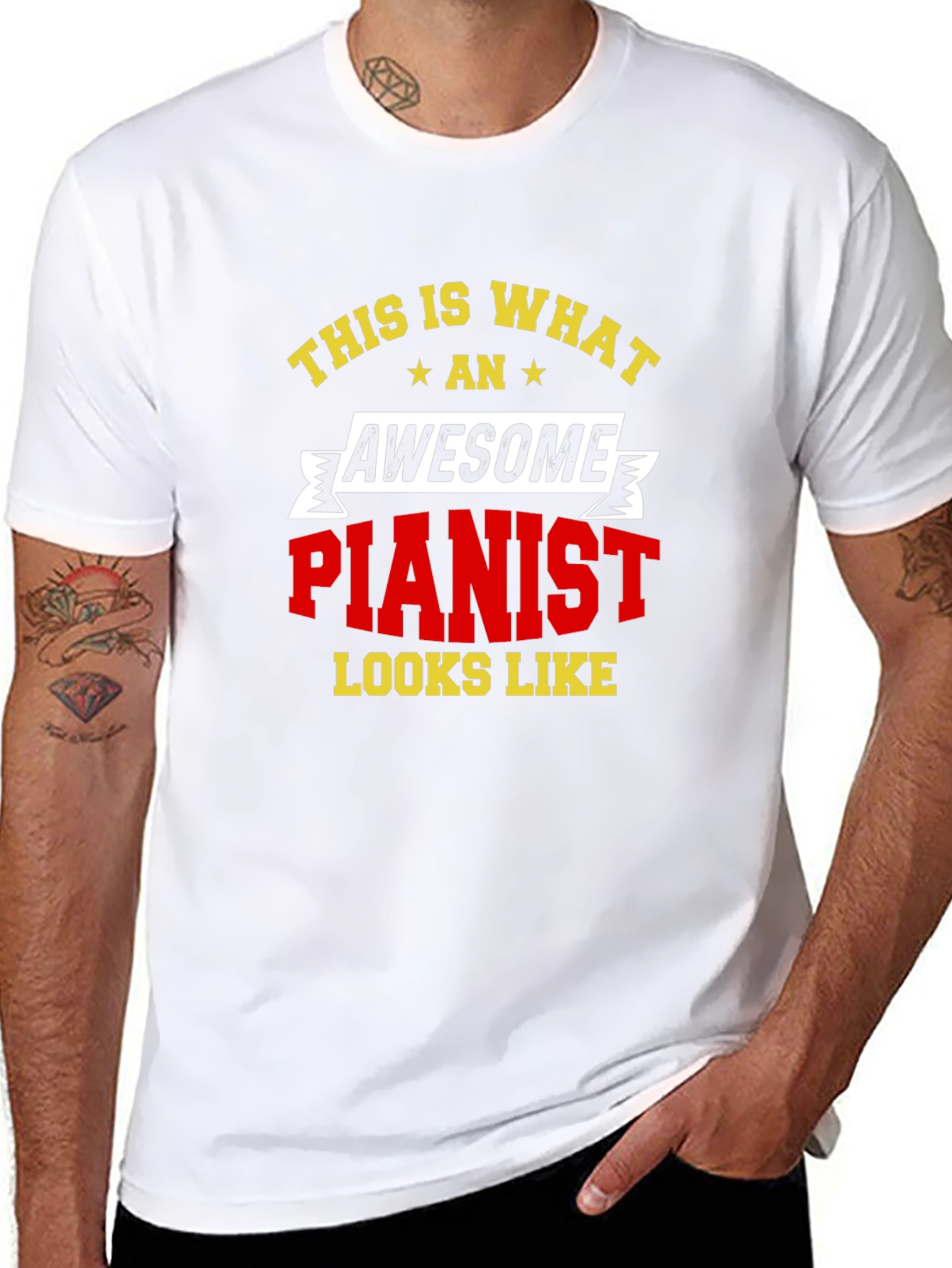 Awesome Pianist T-Shirt - Musician Tee