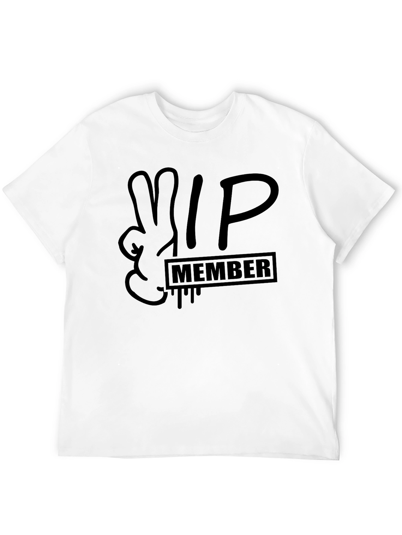 VIP Member Graphic Tee - Black T-Shirt
