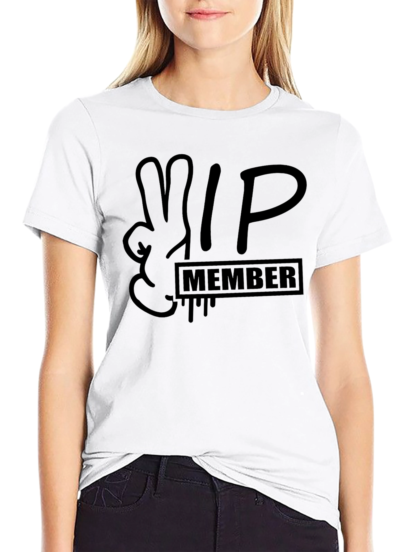 VIP Member Graphic Tee - Black T-Shirt