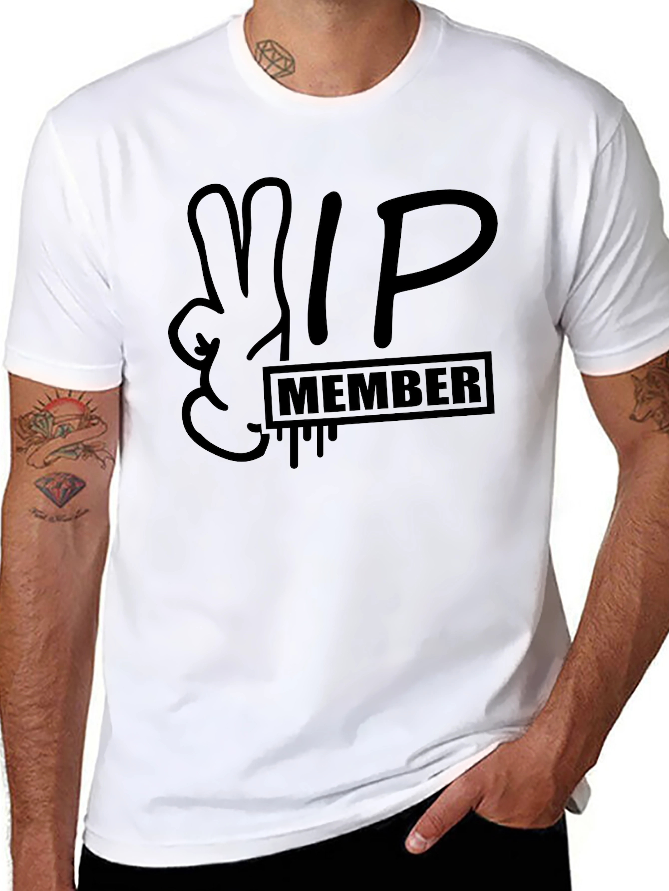 VIP Member Graphic Tee - Black T-Shirt