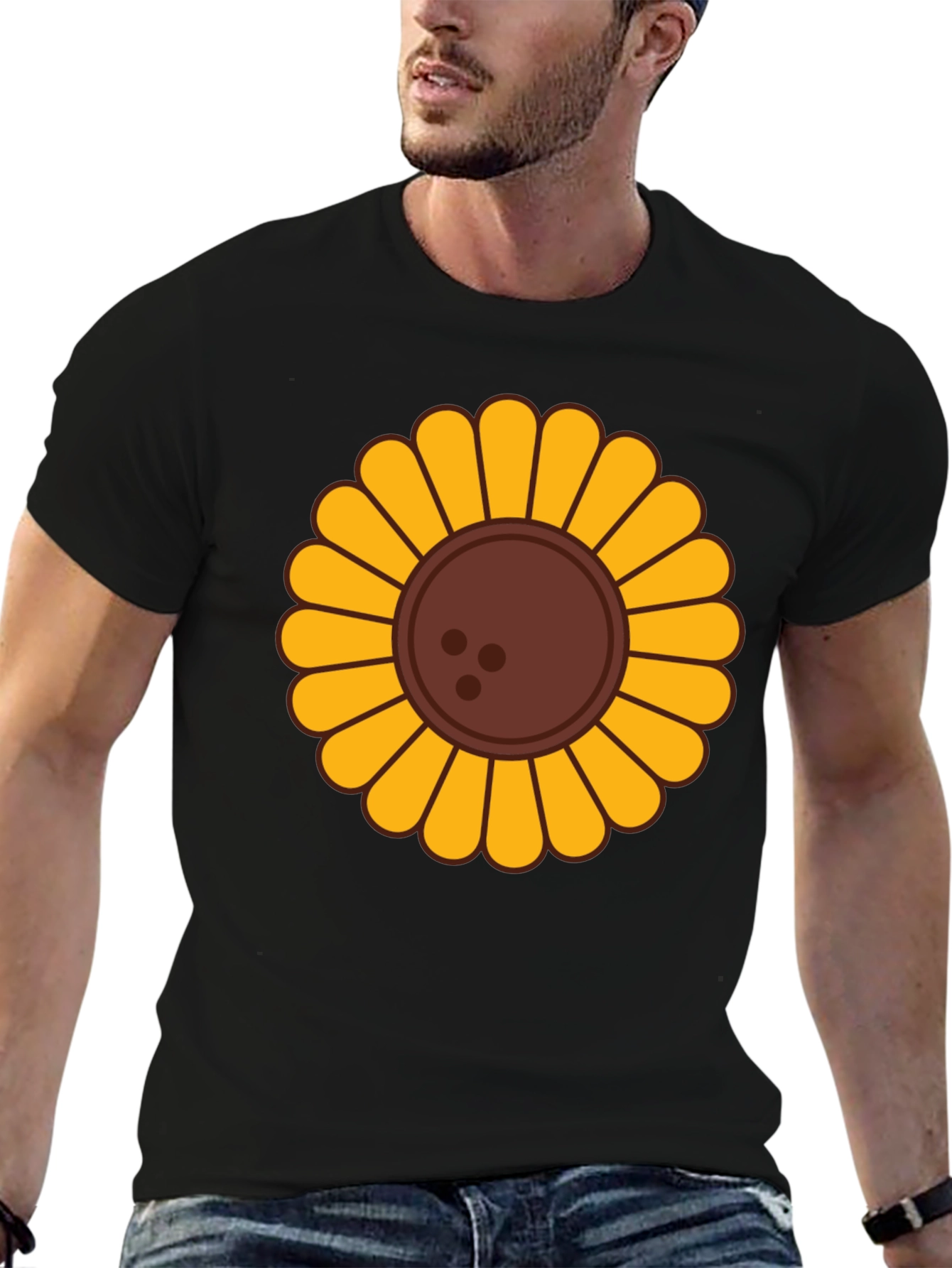 Sunflower Graphic T-Shirt - Unisex Black Tee