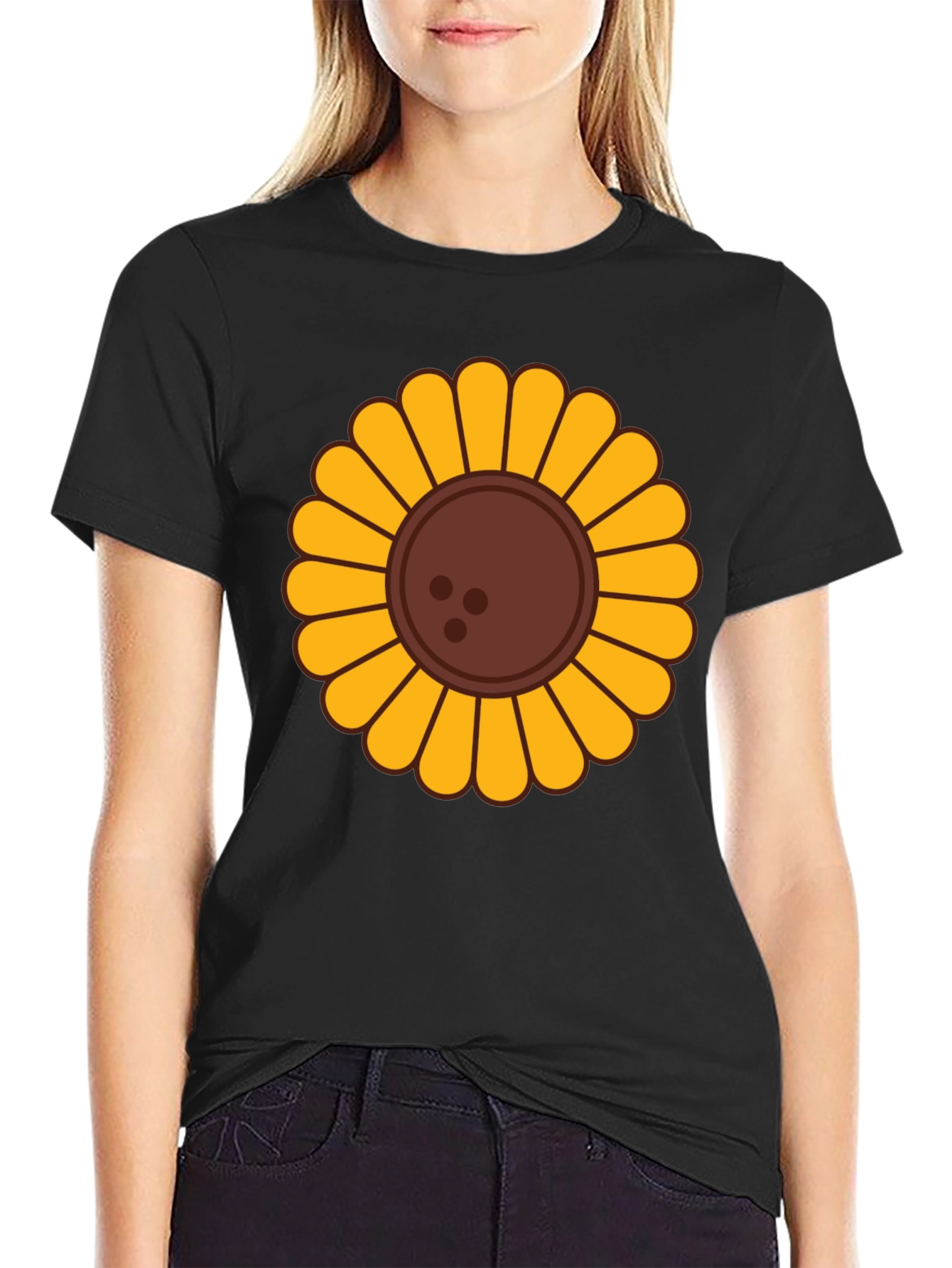 Sunflower Graphic T-Shirt - Unisex Black Tee