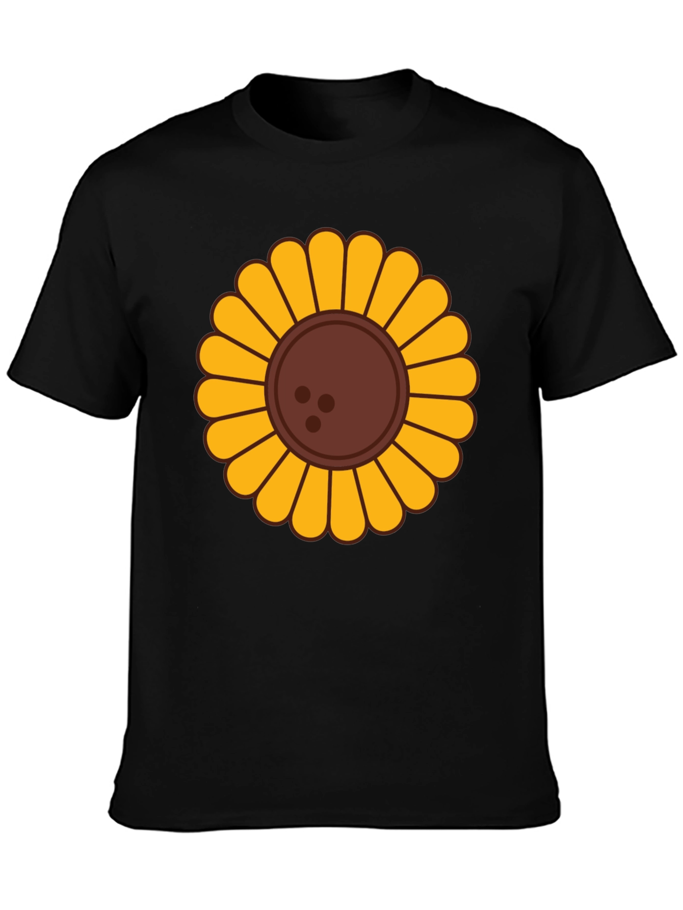 Sunflower Graphic T-Shirt - Unisex Black Tee