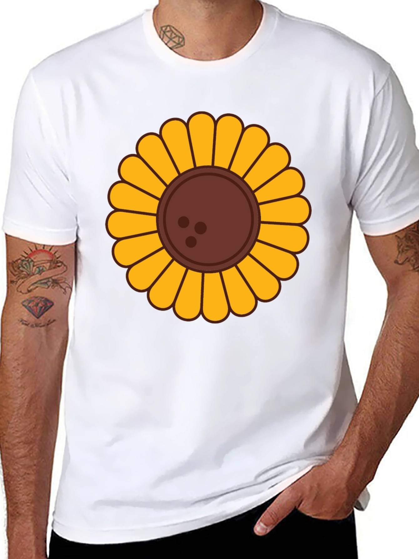 Sunflower Graphic T-Shirt - Unisex Black Tee