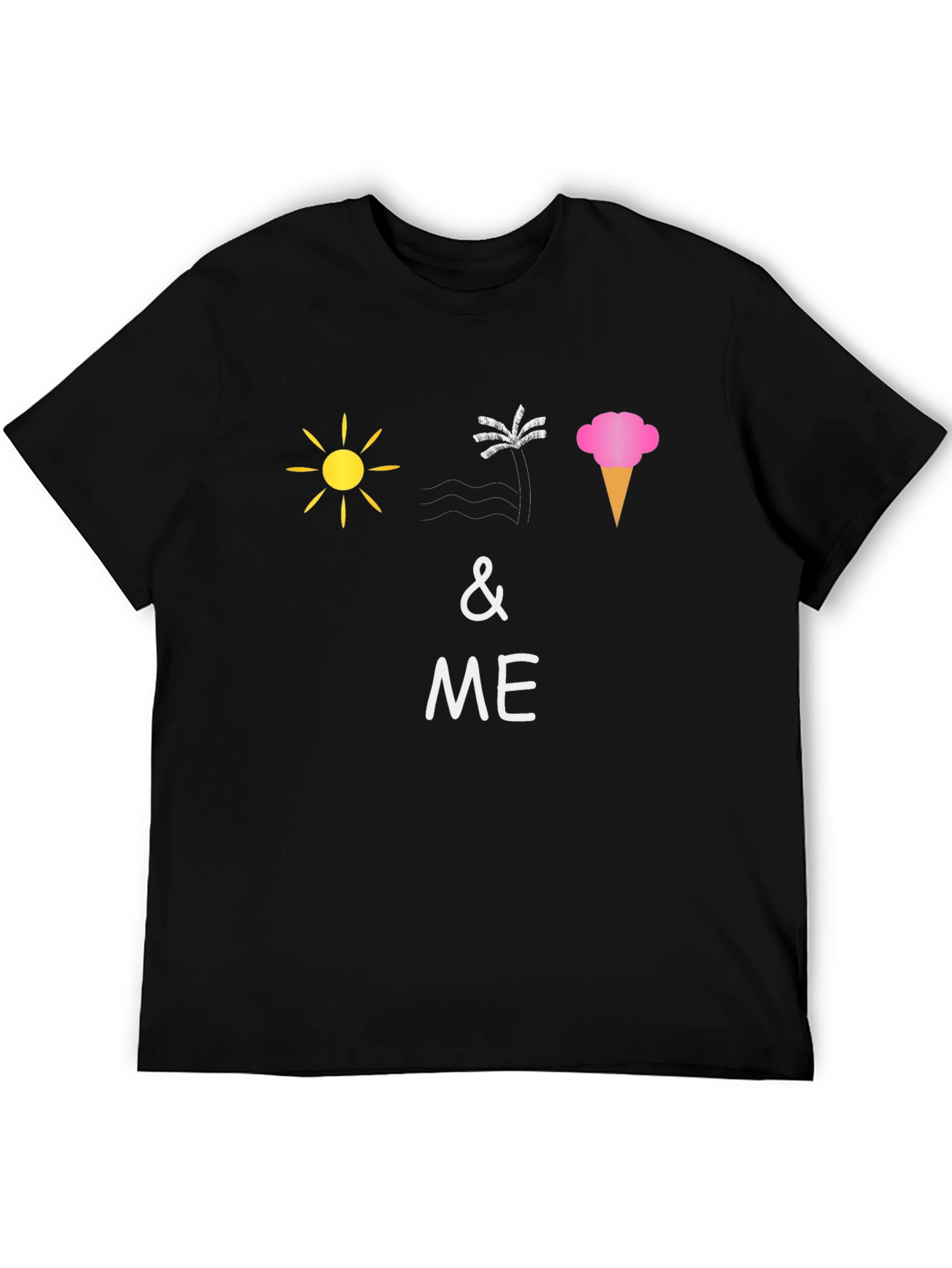 Summer Vibes T-Shirt: Sun Palm Ice Cream & Me