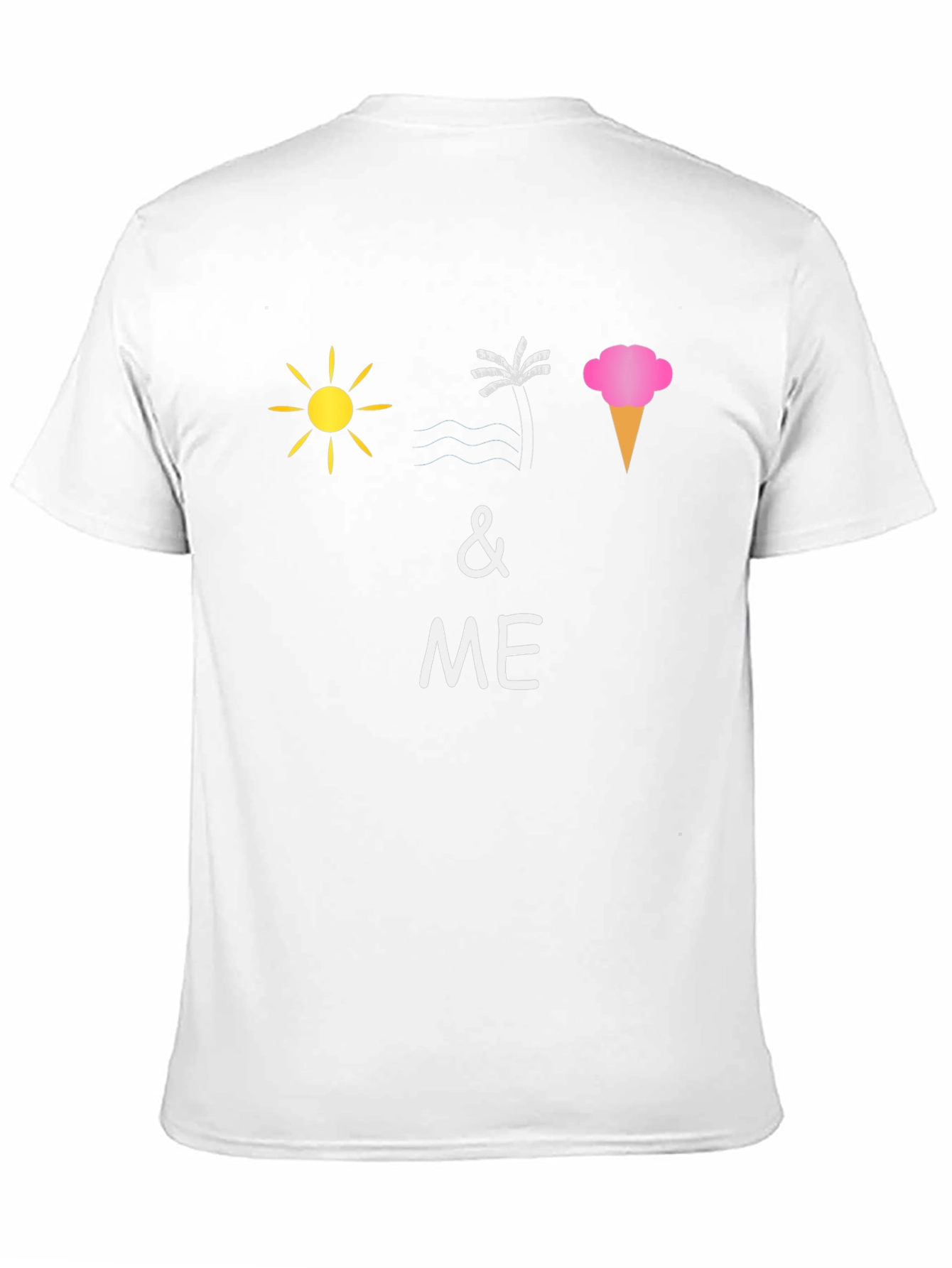 Summer Vibes T-Shirt: Sun Palm Ice Cream & Me