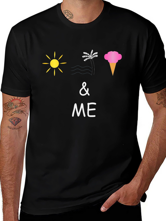 Summer Vibes T-Shirt: Sun Palm Ice Cream & Me