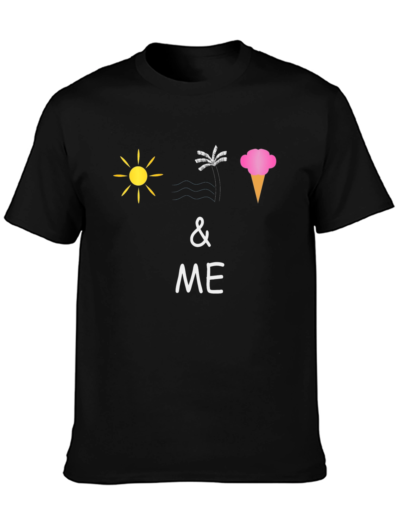 Summer Vibes T-Shirt: Sun Palm Ice Cream & Me