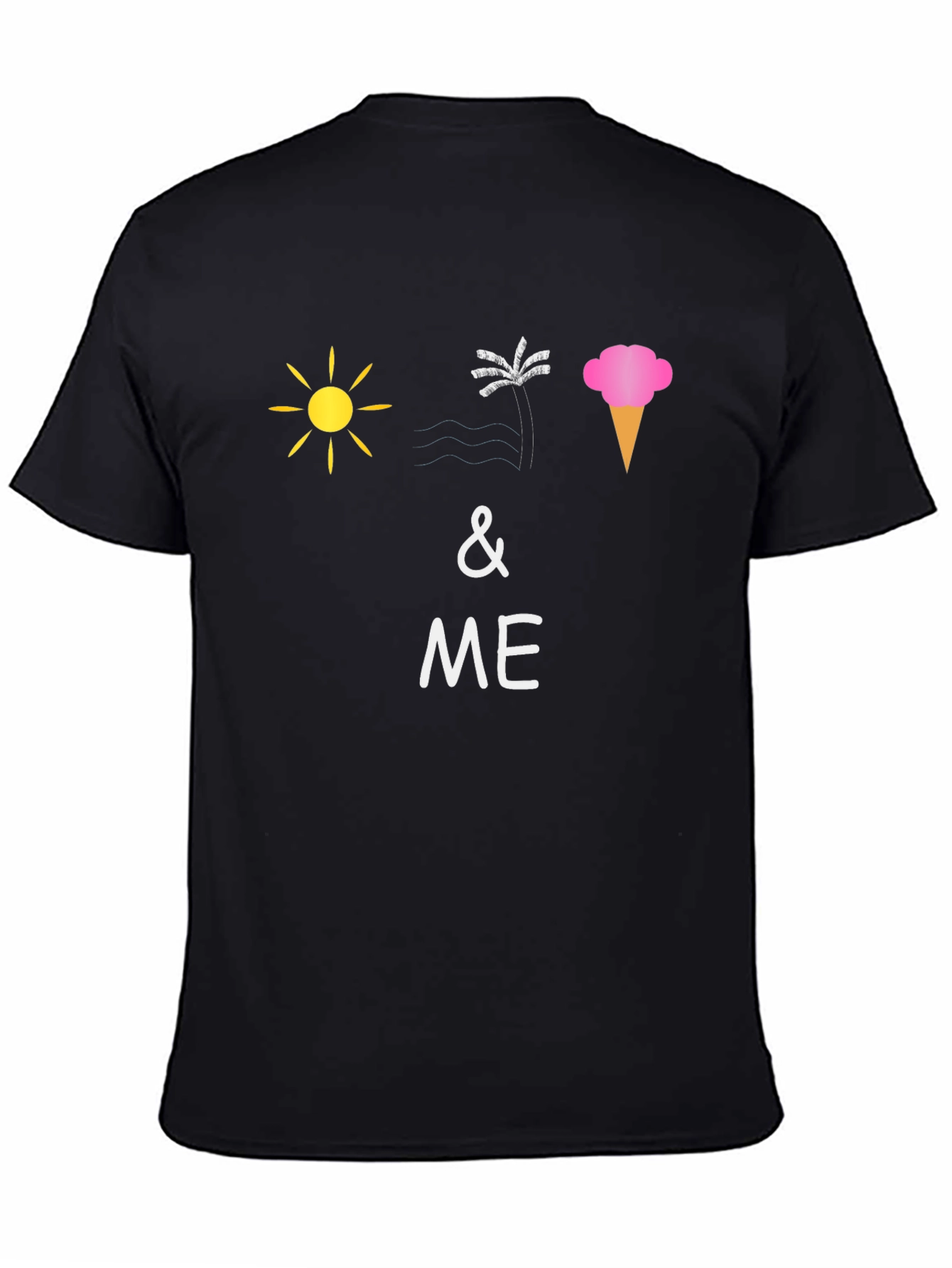 Summer Vibes T-Shirt: Sun Palm Ice Cream & Me