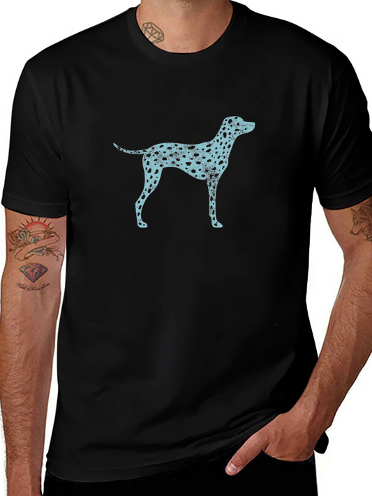 Dog Print Mens T-Shirt - Casual Wear