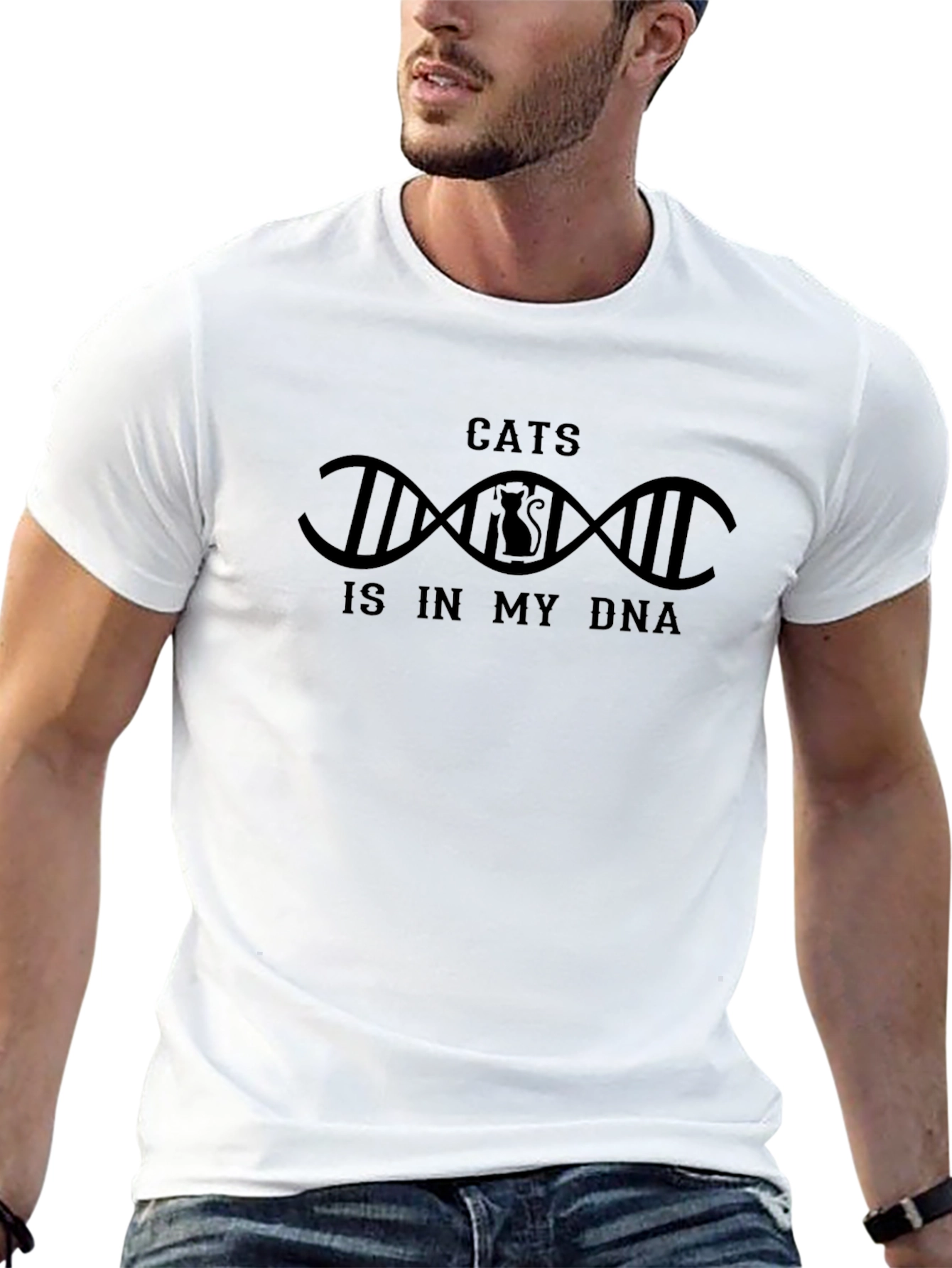 Cats In My DNA Graphic T-Shirt