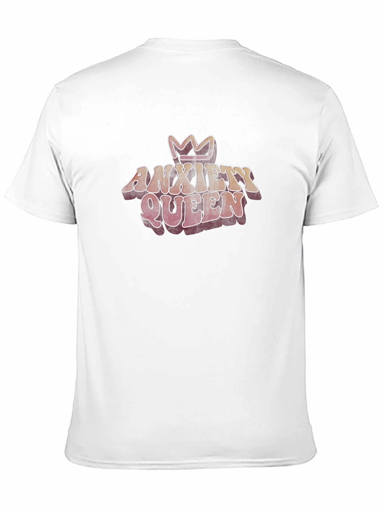 Anxiety Queen Graphic Tee - Trendy Crew Neck T-Shirt