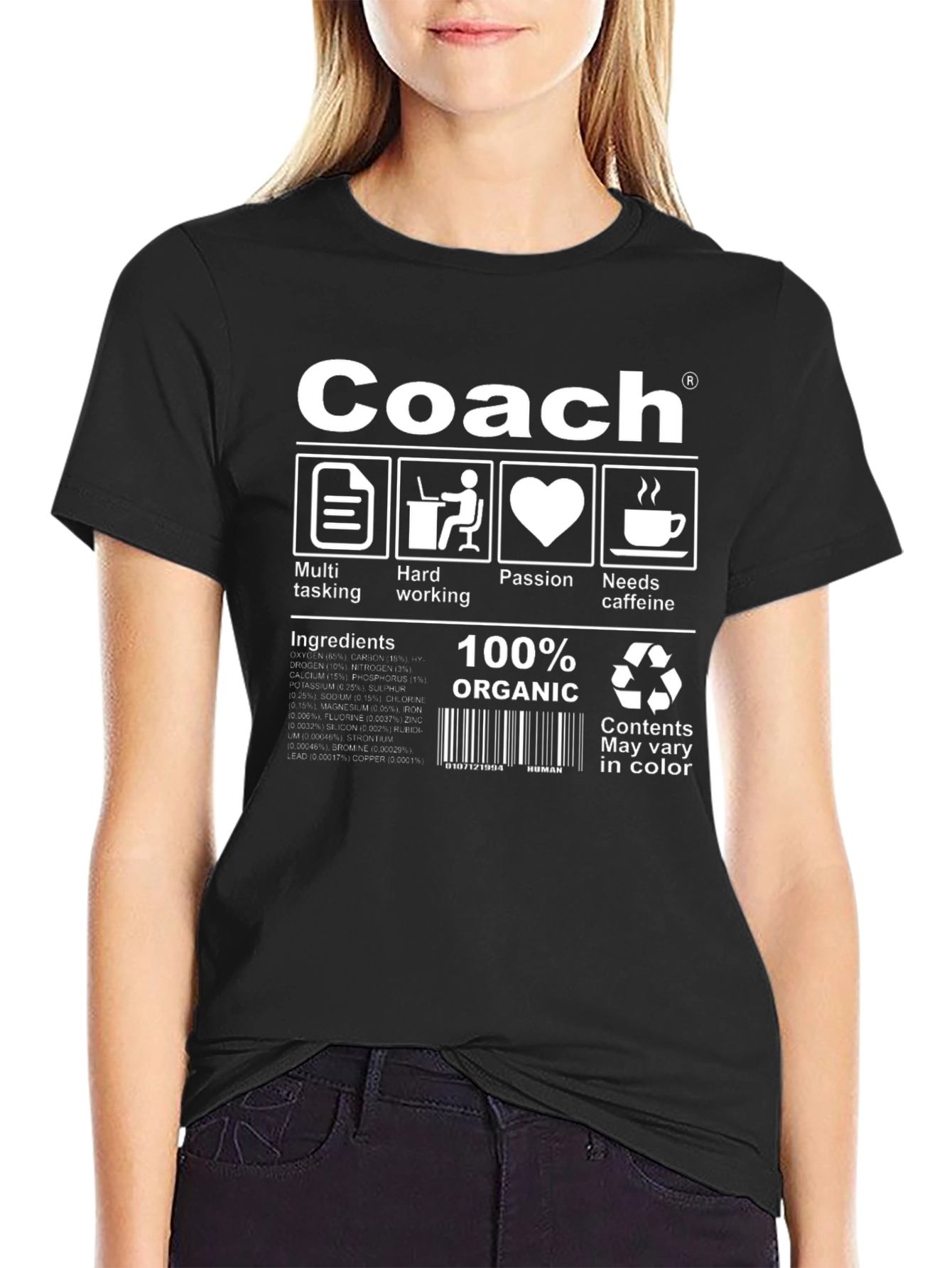 Coach T-Shirt - Multi-Tasking Hardworking Passionate