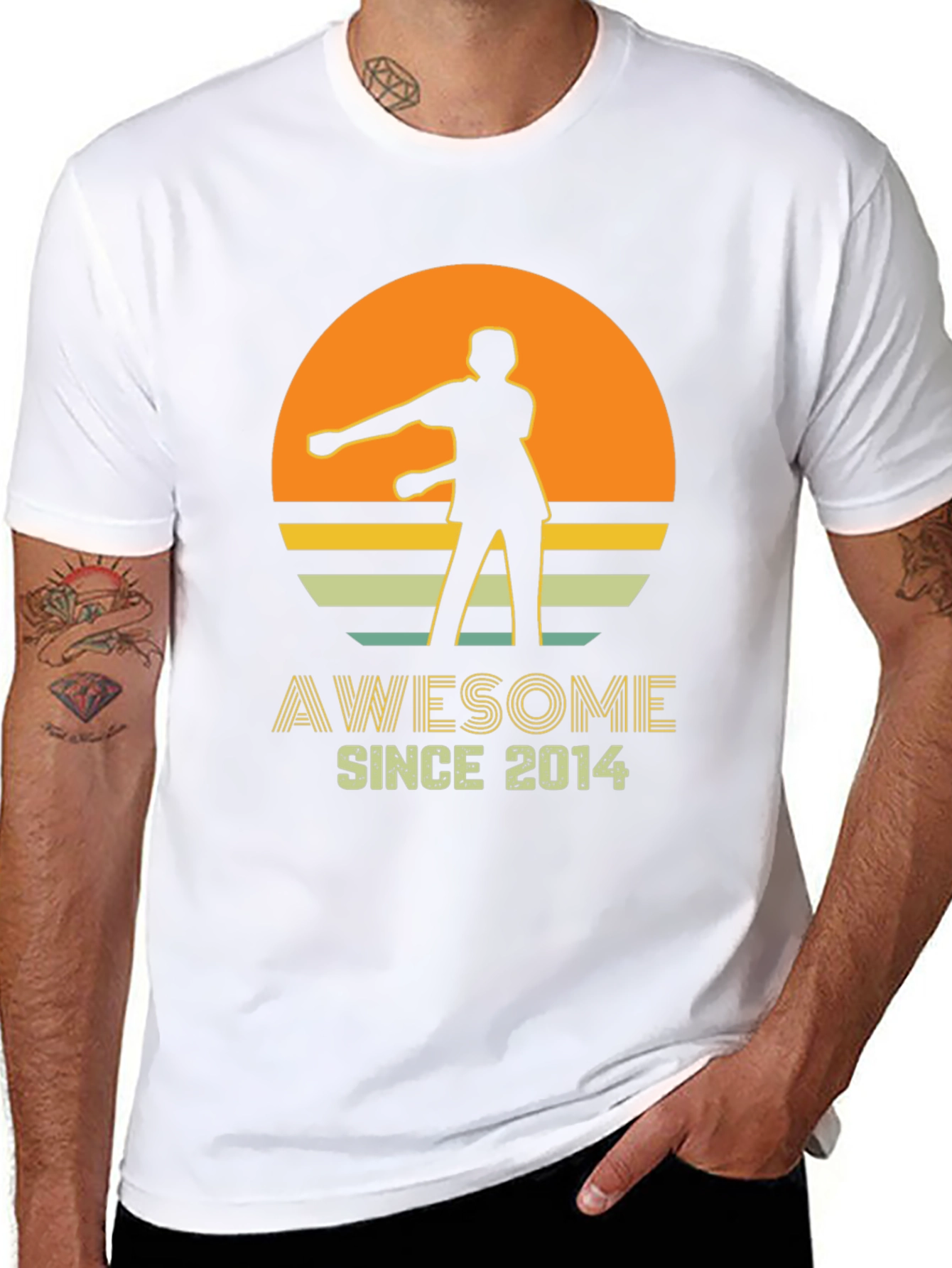 Awesome Since 2014 Retro Style T-Shirt